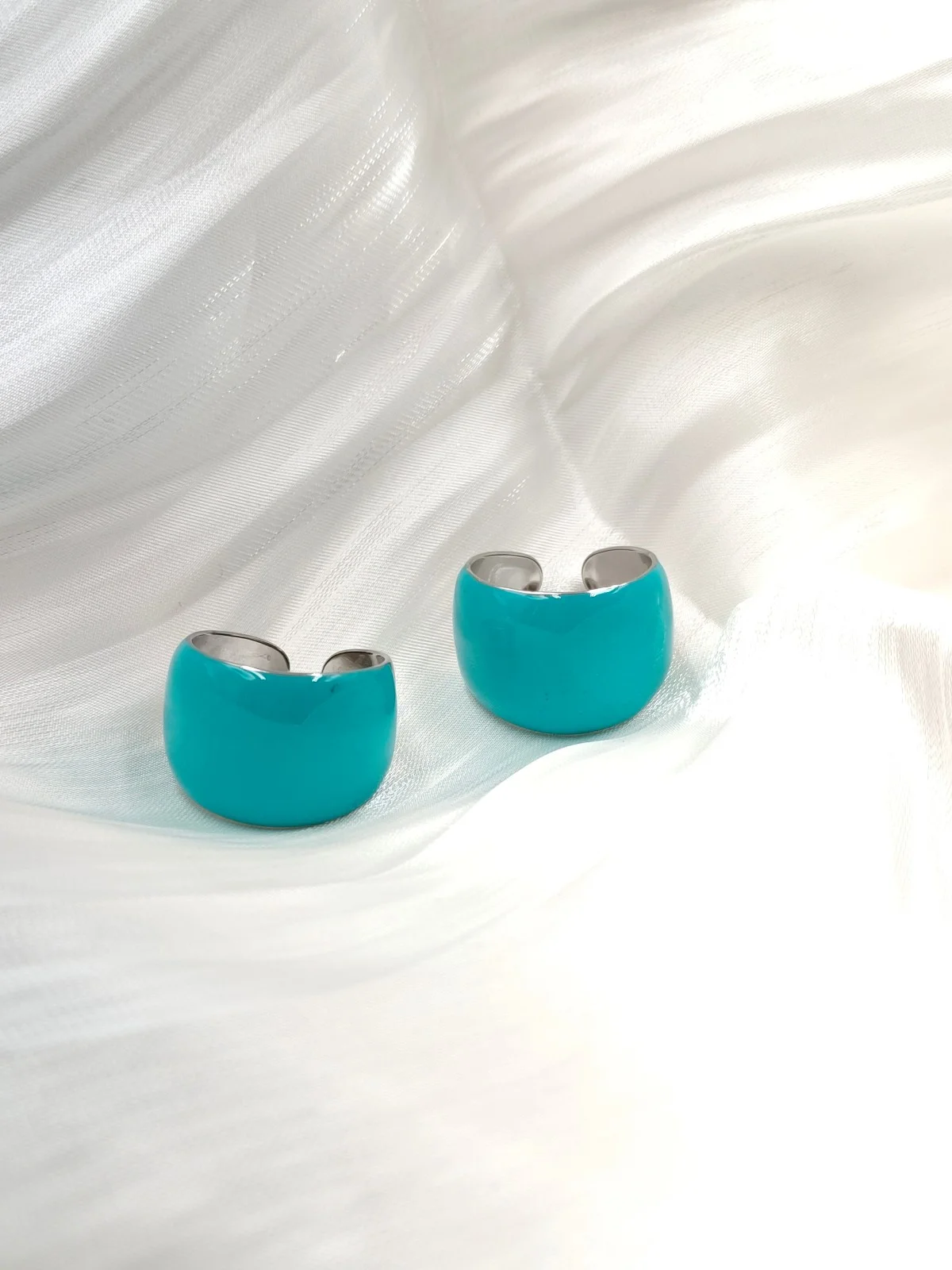 Stainless Steel Ring with Enamel by Magis Handmade Jewels – view 2