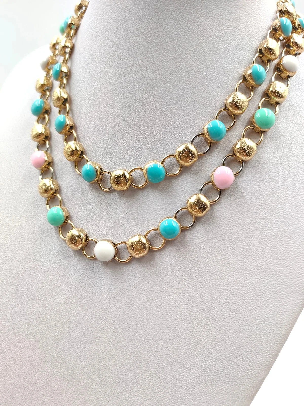 Stainless Steel Necklace with Enamel by Magis Handmade Jewels – view 2