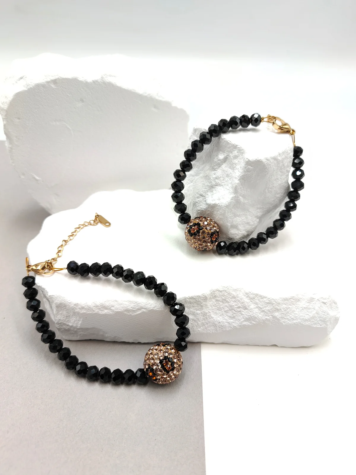 Bracelet with Crystals and Rhinestones with Animal Print by Magis Handmade Jewels – view 2