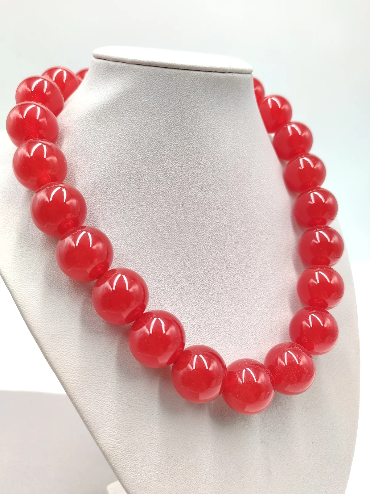 Necklace with Large Acrylic Beads by Magis Handmade Jewels – view 3