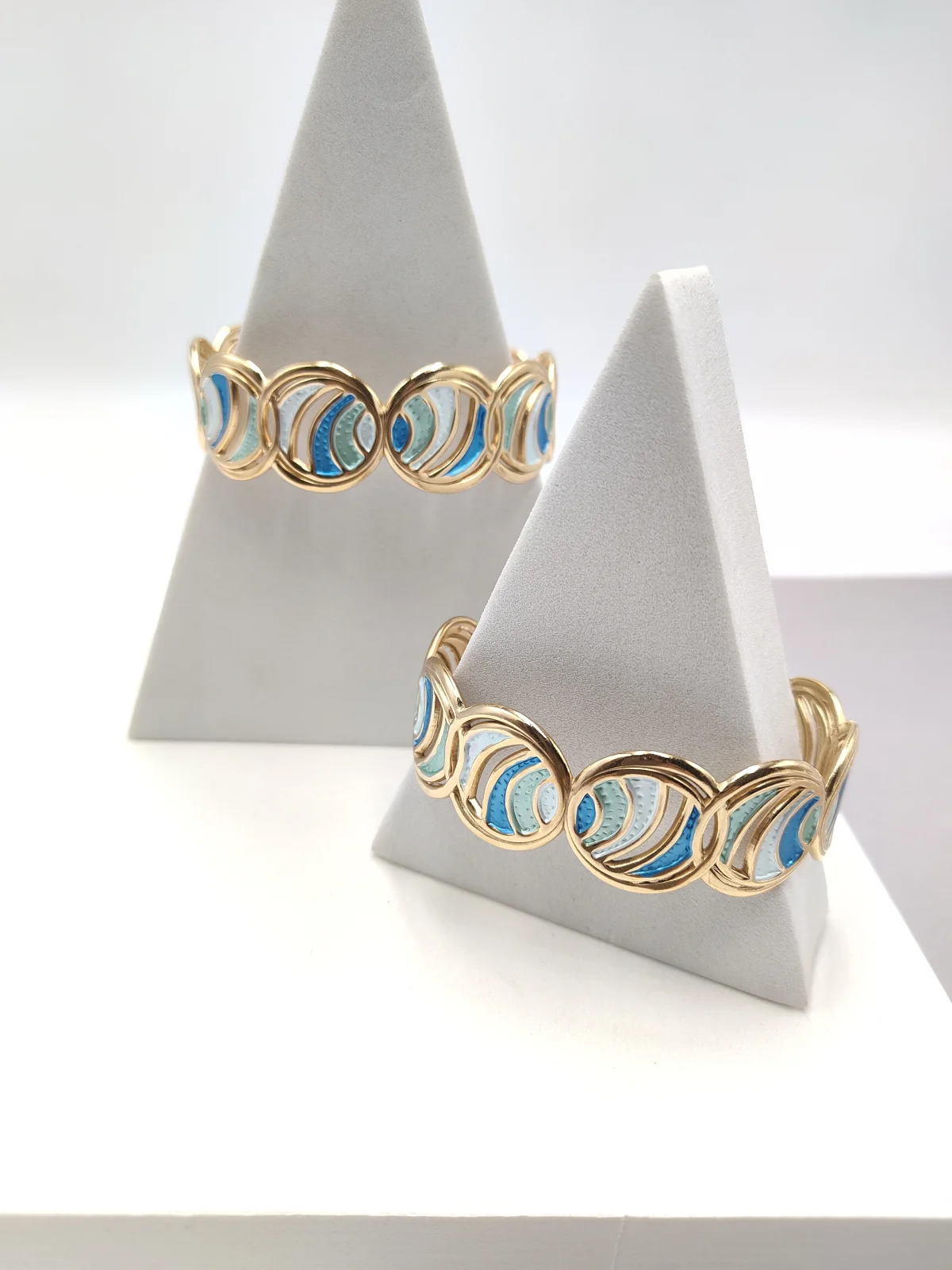 Stainless Steel Bracelet with Enamel by Magis Handmade Jewels – view 2