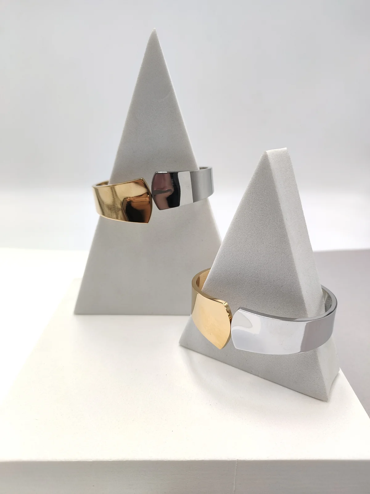 Stainless Steel Two-Tone Bracelet by Magis Handmade Jewels – view 3