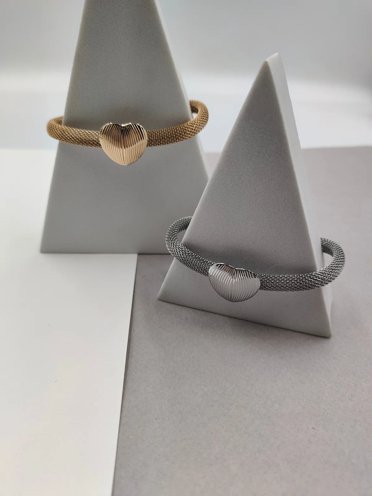 Stainless Steel Bracelet with Heart by Magis Handmade Jewels – view 3