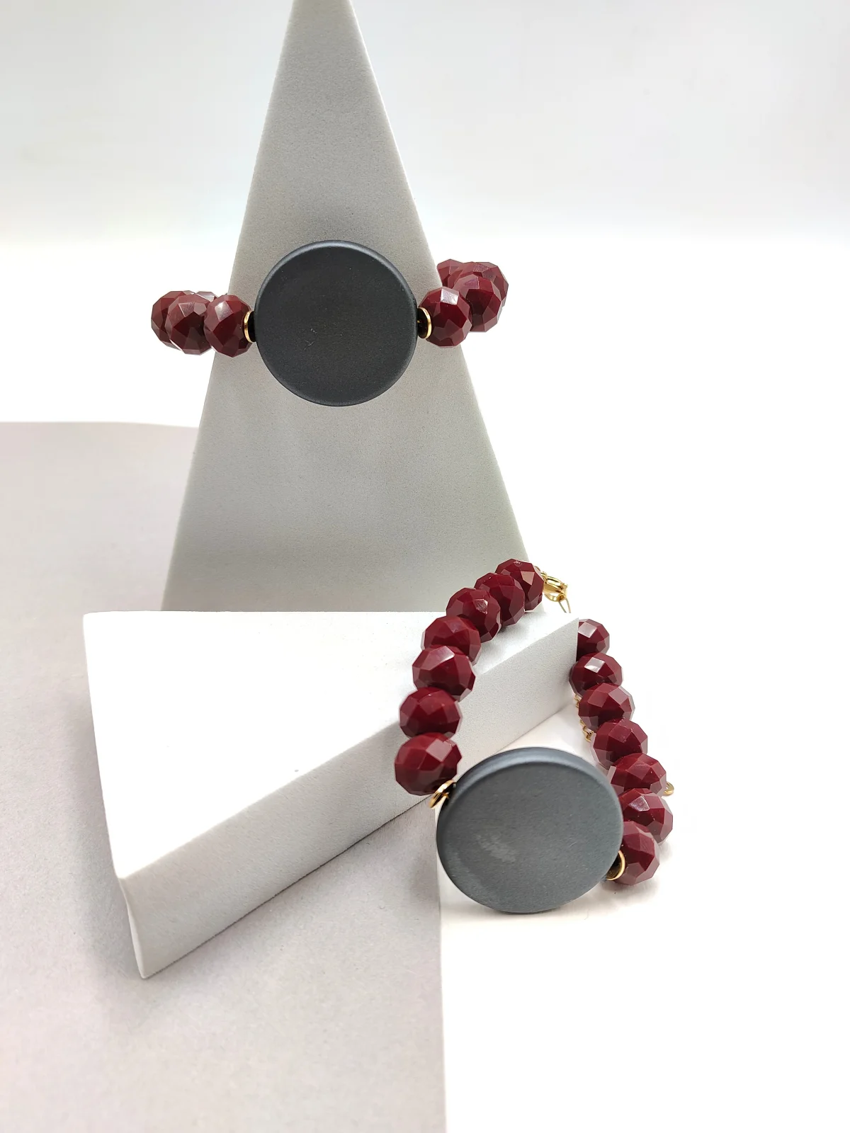 Bracelet with Crystals and Rubber Motif #693086