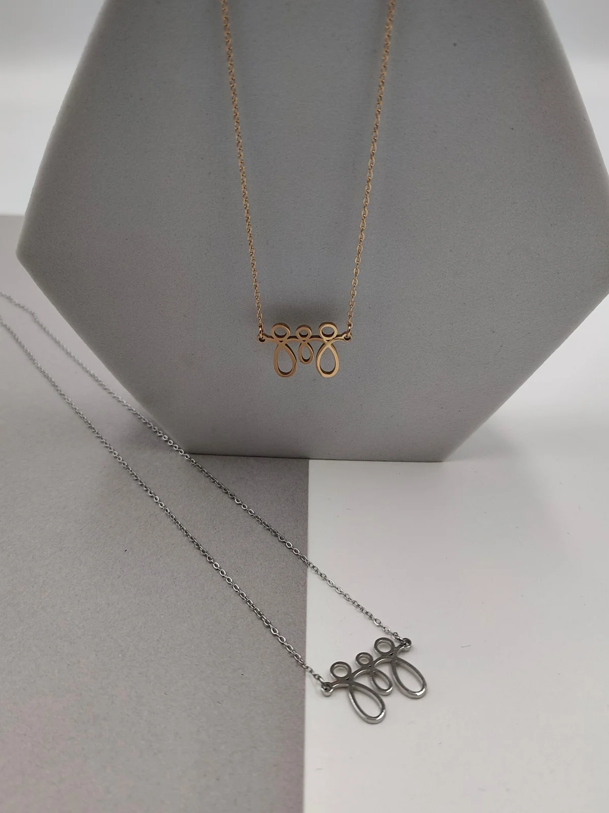 Stainless Steel Family Necklace by Magis Handmade Jewels – view 2