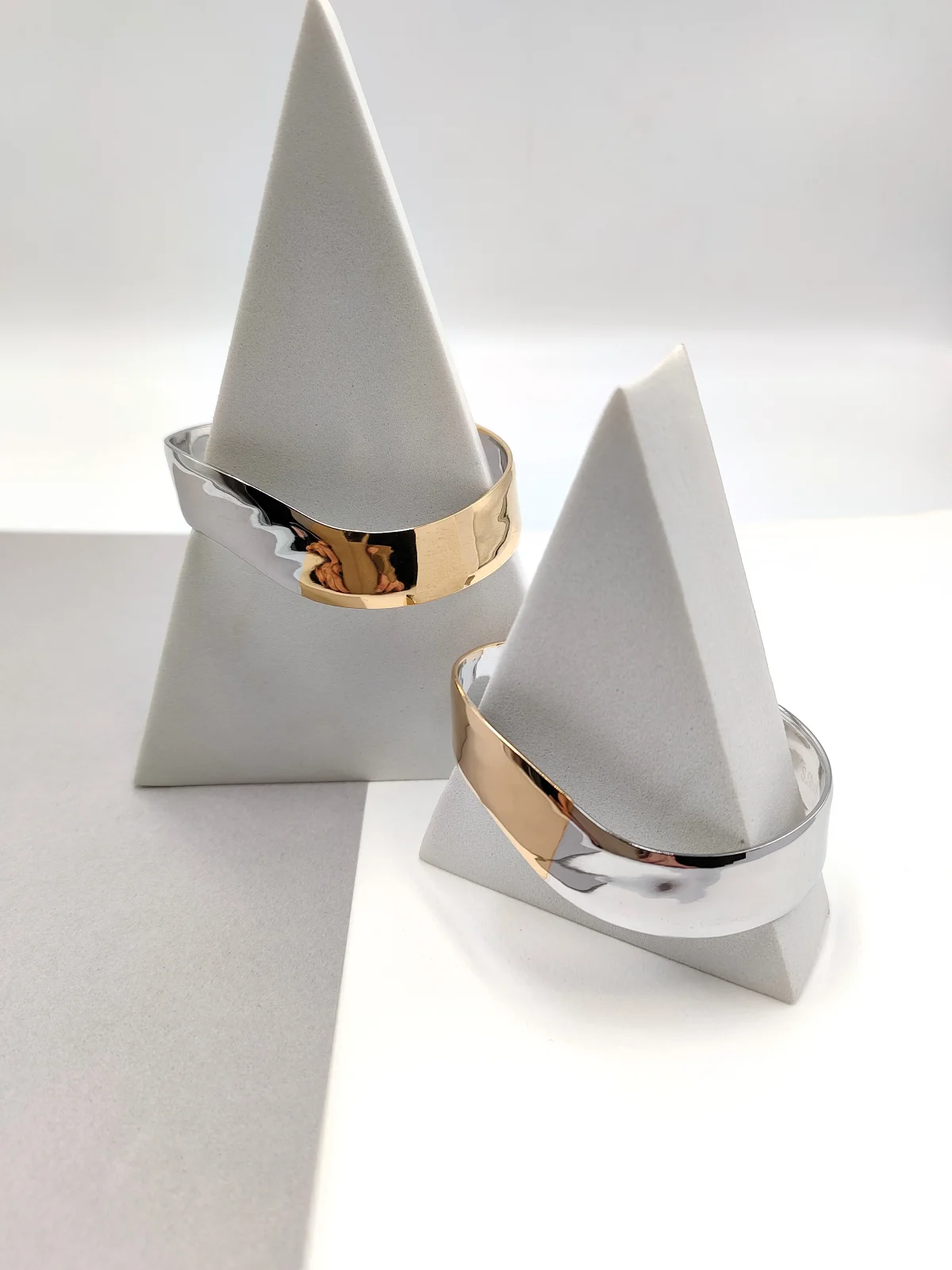 Stainless Steel Two-Tone Bracelet by Magis Handmade Jewels – view 3