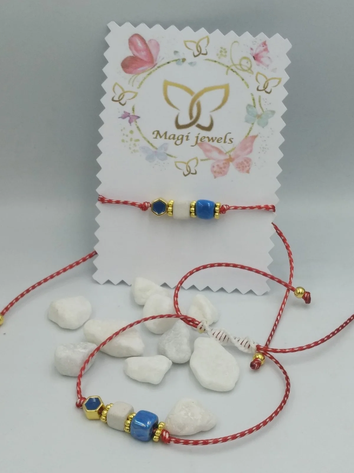Traditional March Bracelet with Ceramic Cubes by Magis Handmade Jewels – view 2