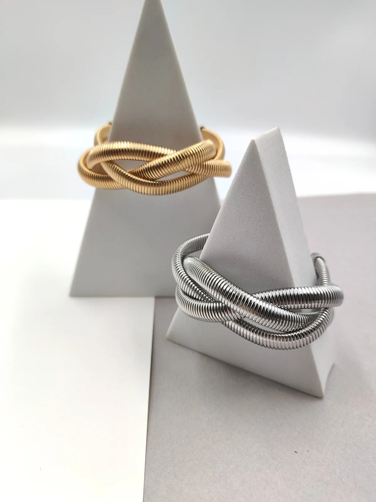 Stainless Steel Woven Bracelet by Magis Handmade Jewels – view 3