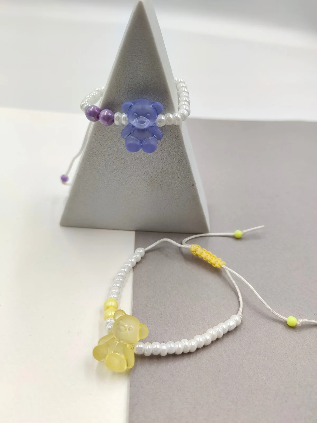 Bracelet with Beads and Teddy Bear by Magis Handmade Jewels – view 3