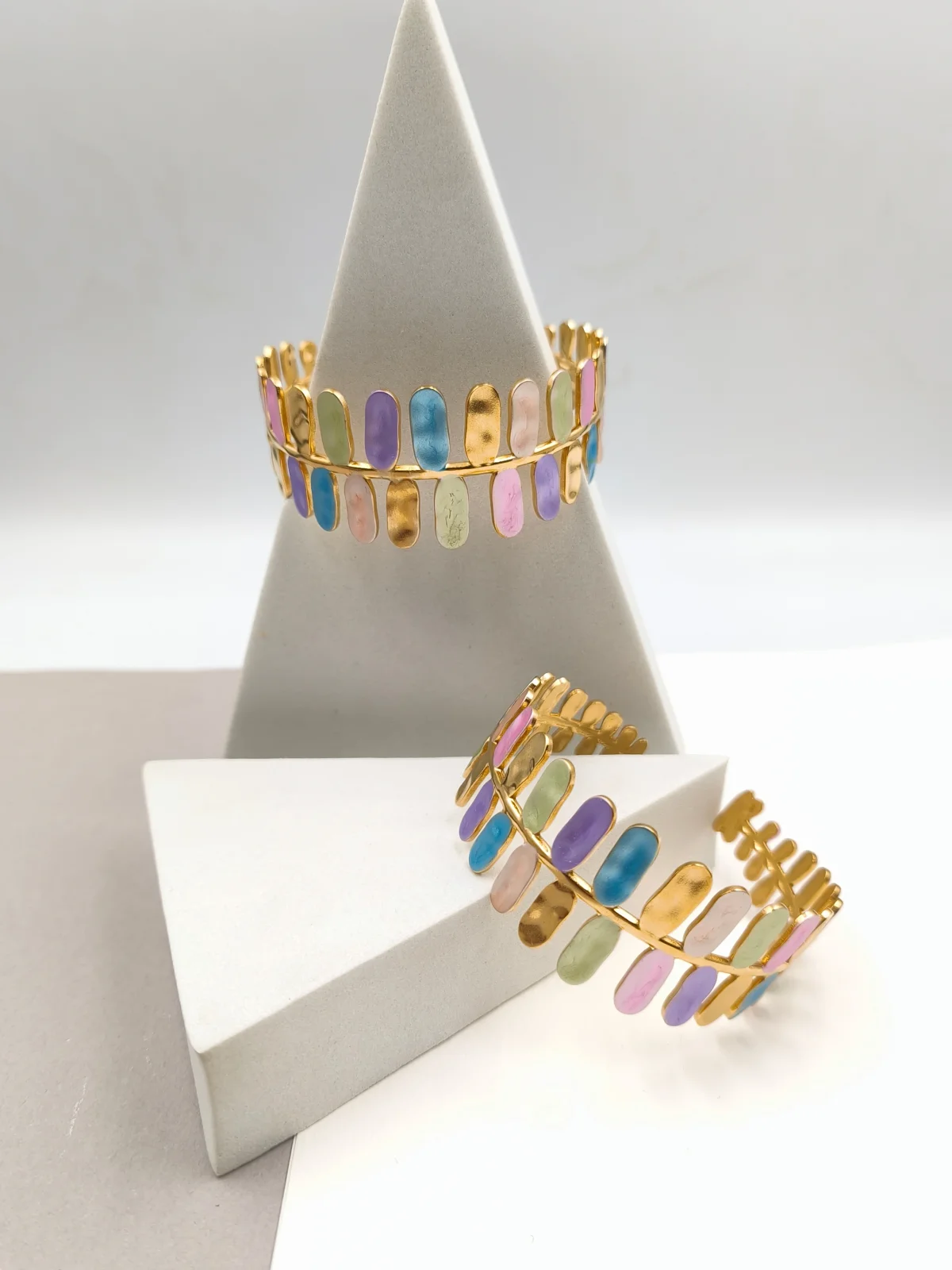 Stainless Steel Bracelet with Enamel #823211
