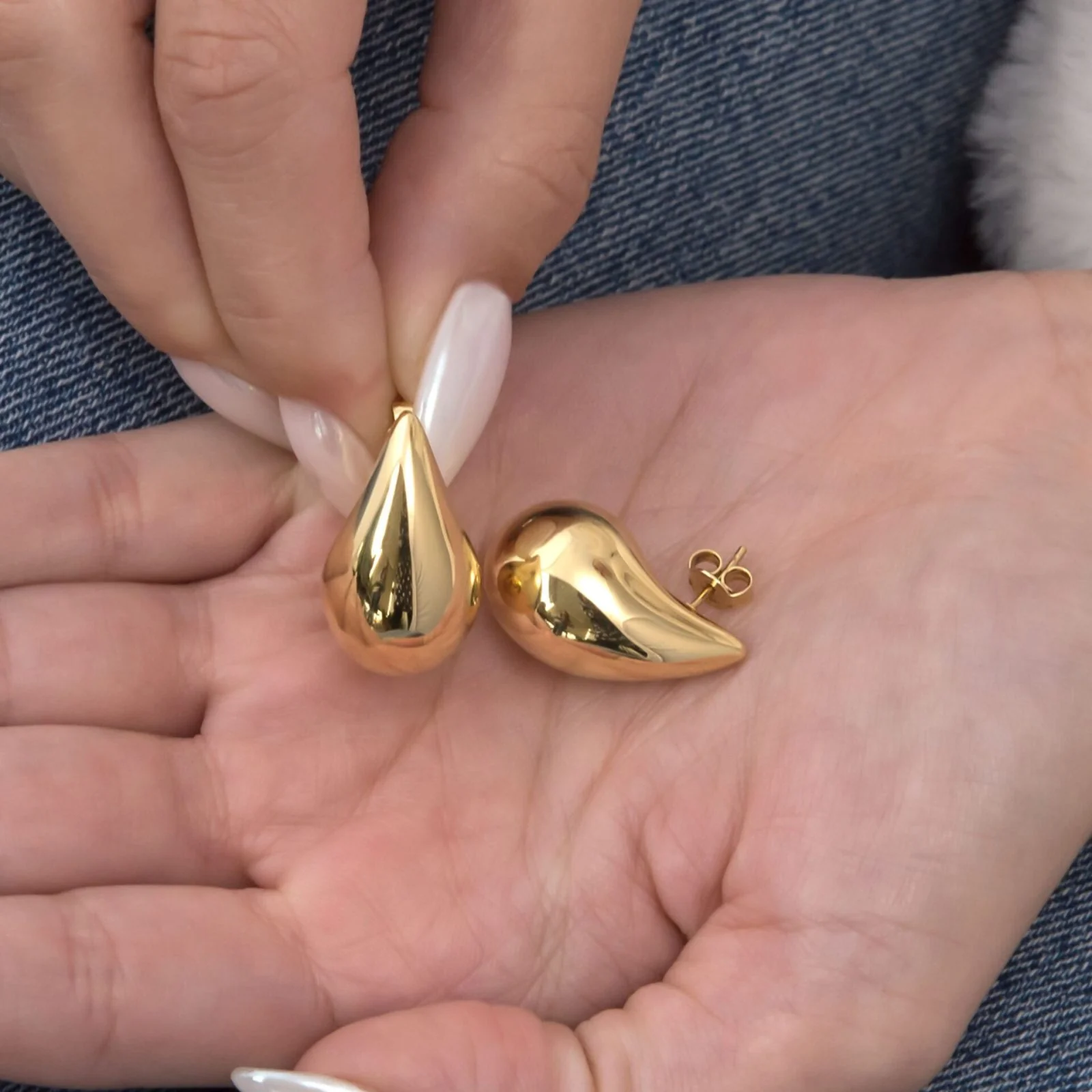 Kendall Dome Earrings 26mm — additional product image 3 from AntEva Crafts