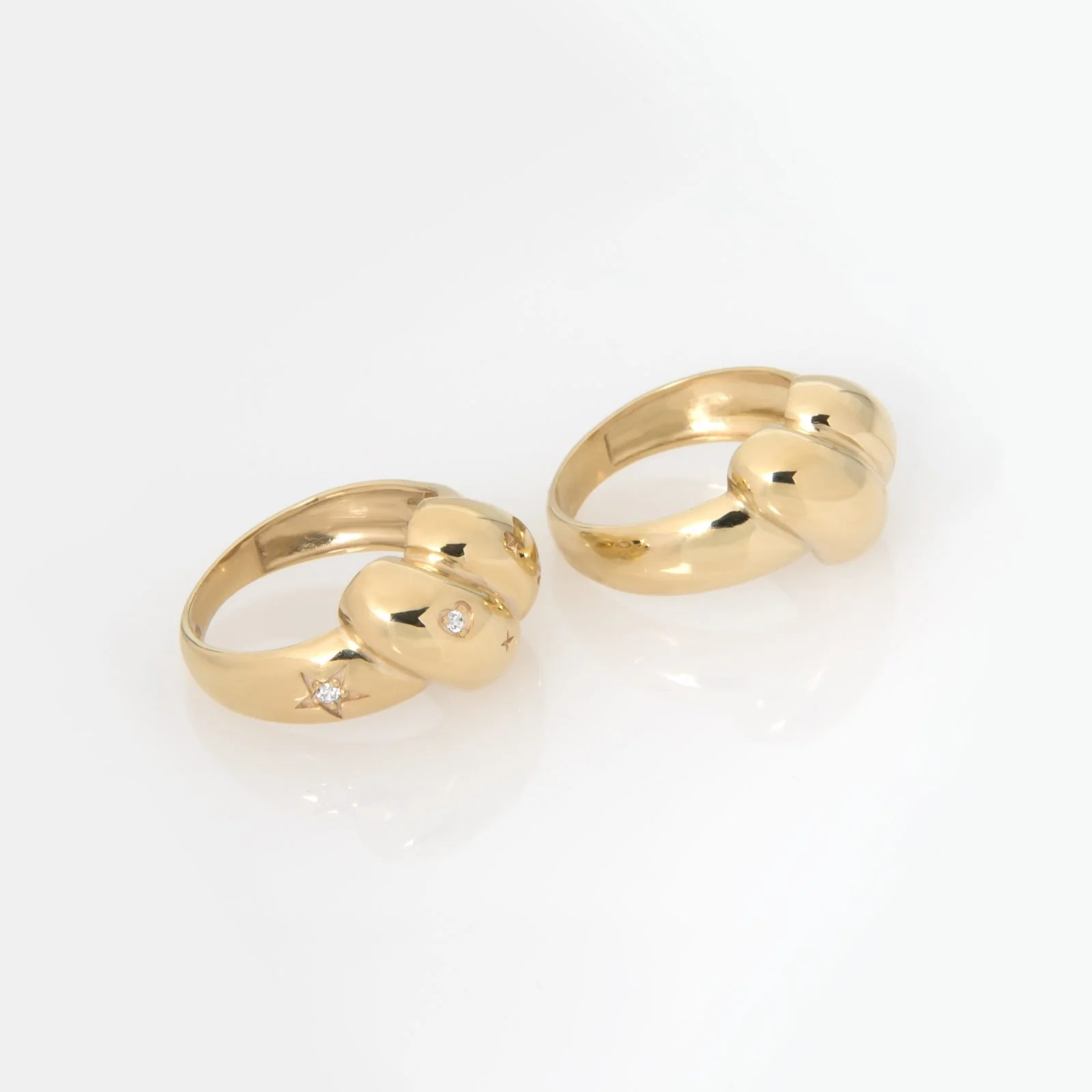 Diamond Twisted Dome Ring — additional product image 7 from AntEva Crafts