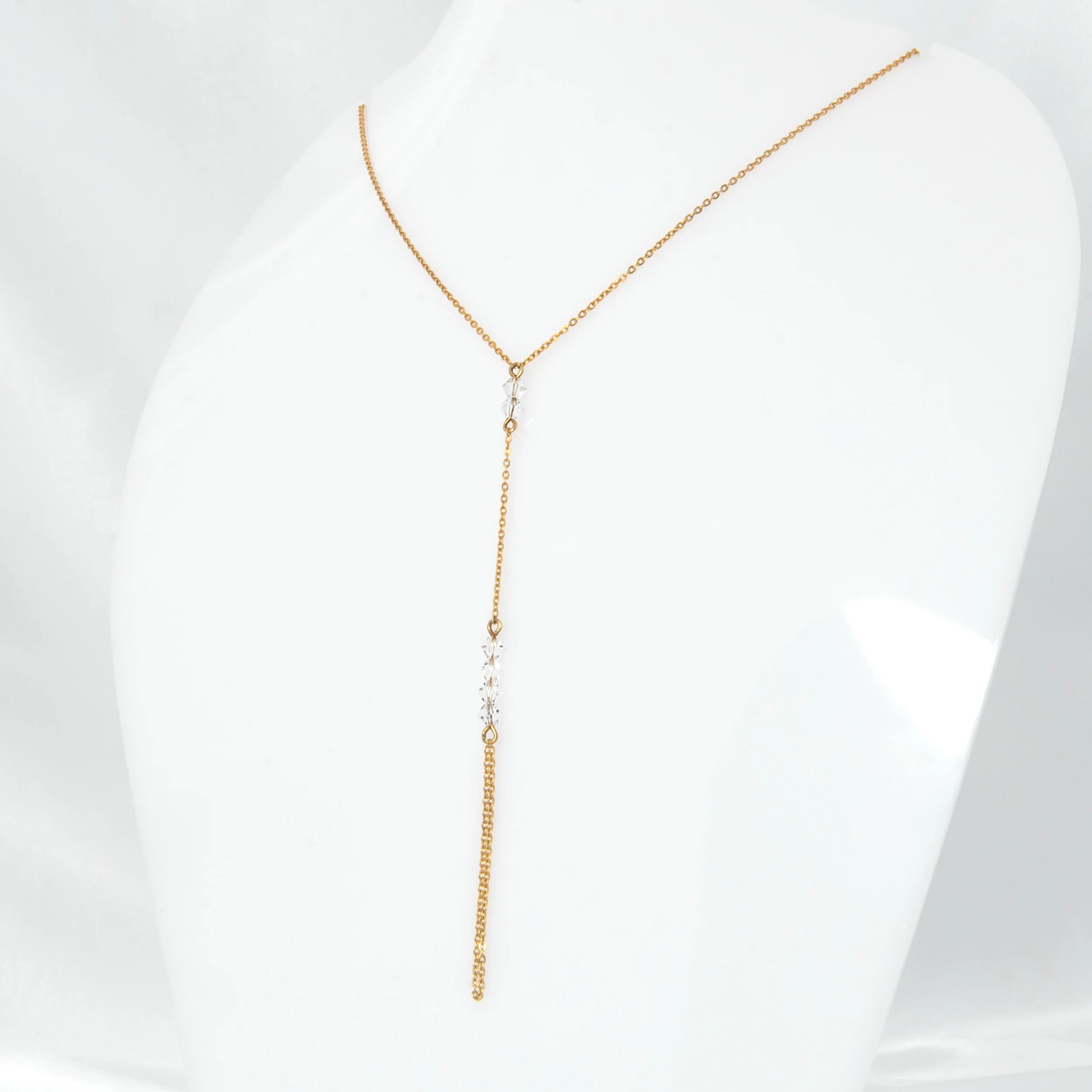 Two-in-One Swarovski Crystal Hand Chain and Necklace — additional product image 5 from AntEva Crafts