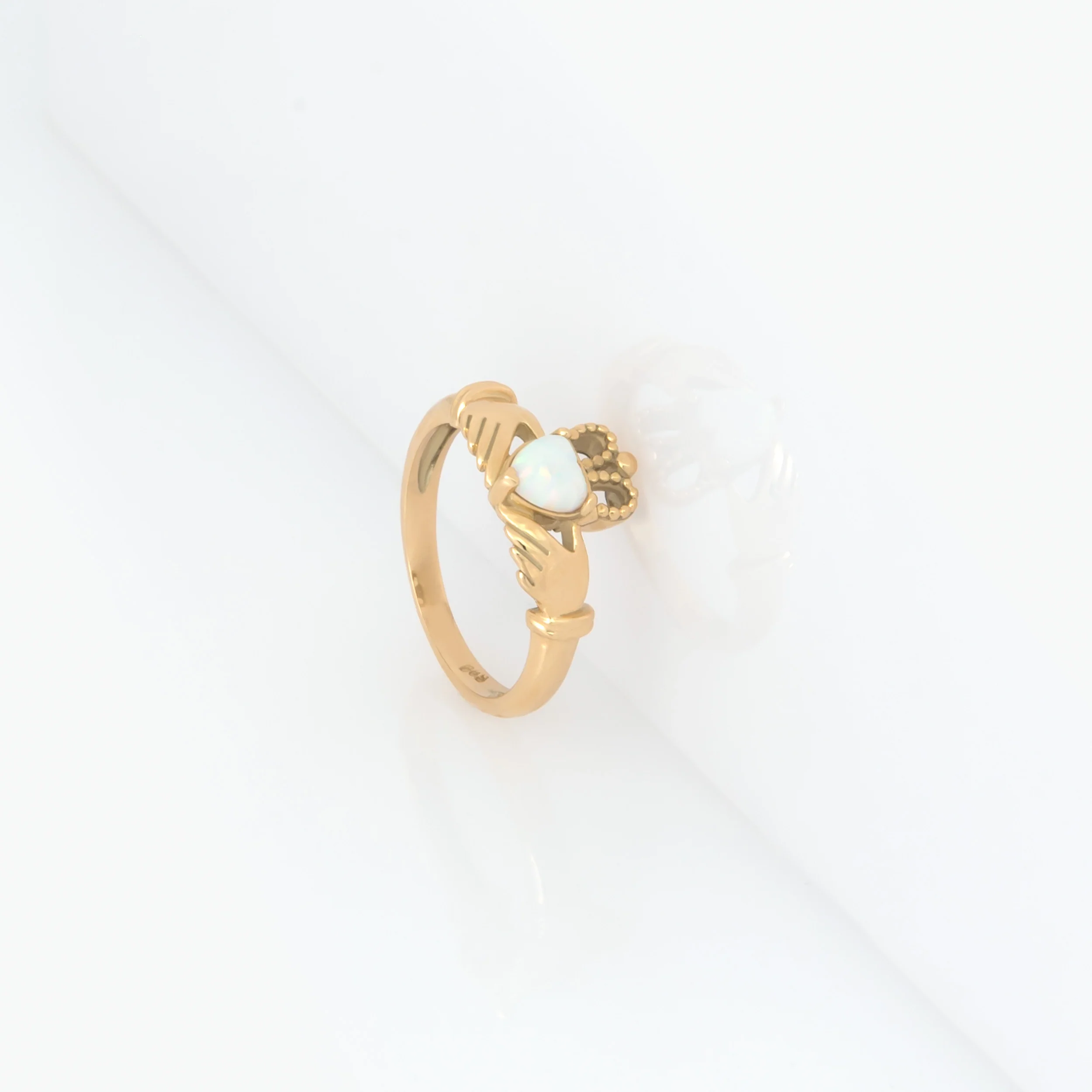 Claddagh Celtic Opal Ring — additional product image 6 from AntEva Crafts