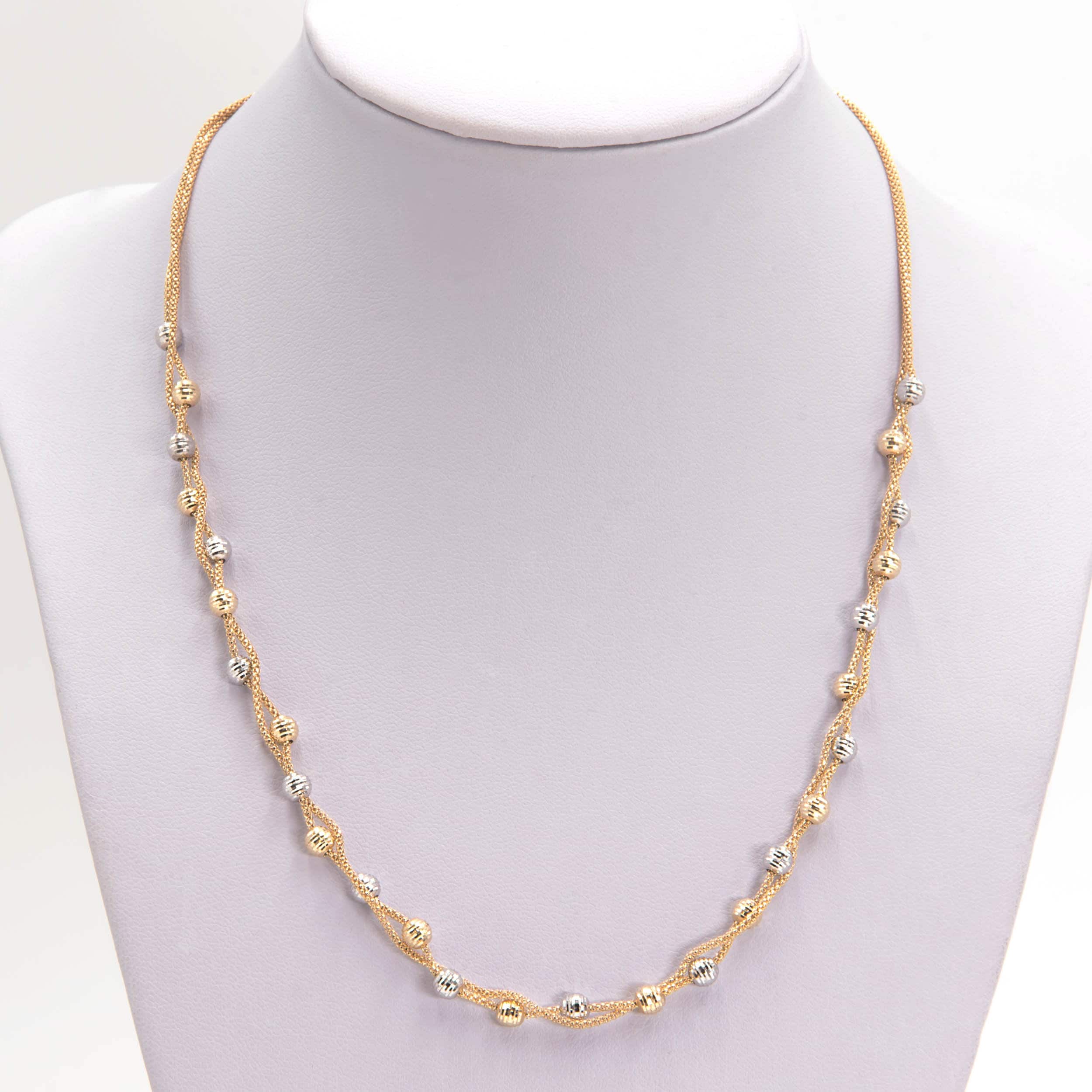 Two Tone Beaded Necklace — additional product image 6 from AntEva Crafts