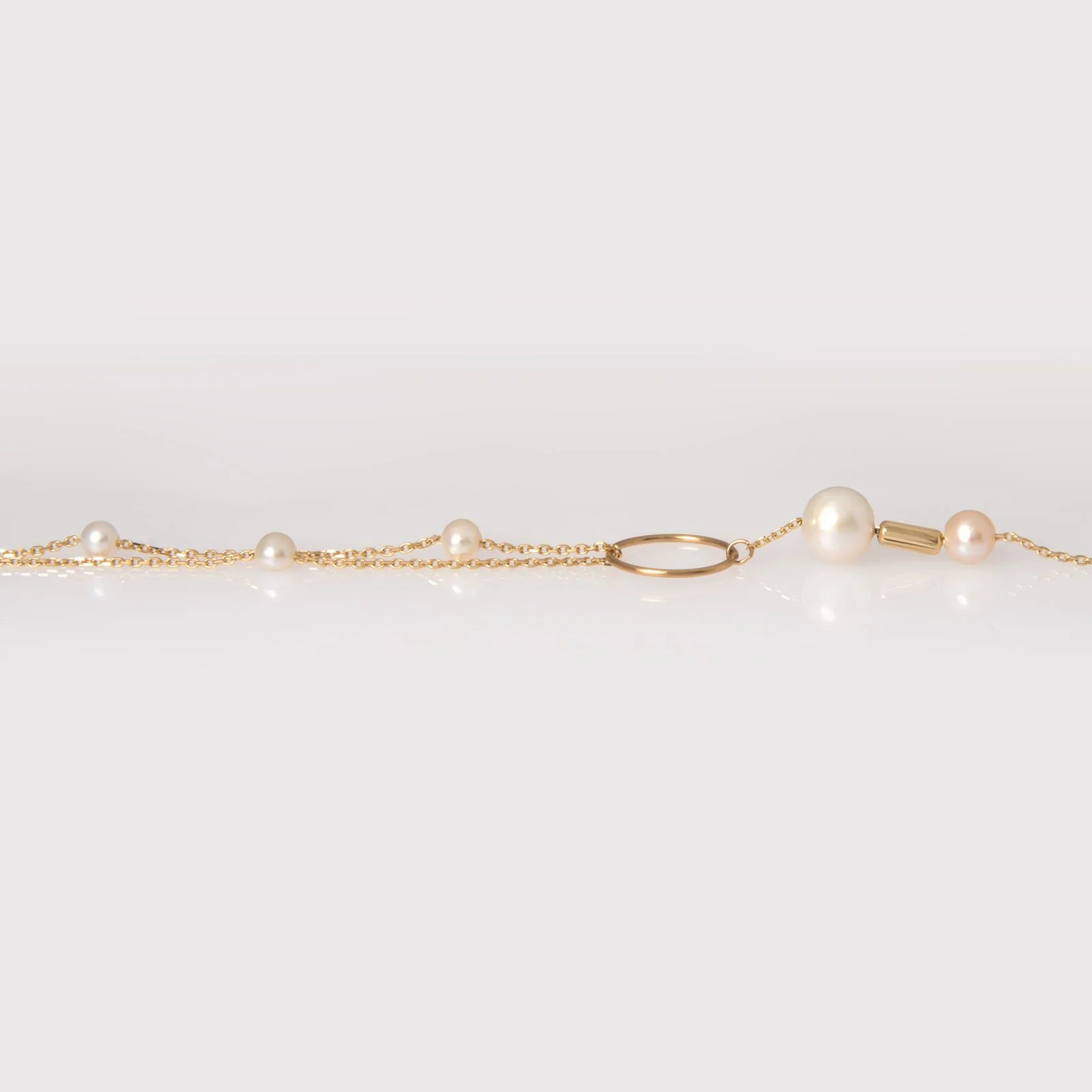 Double Circle Chain Pearl Set — additional product image 11 from AntEva Crafts