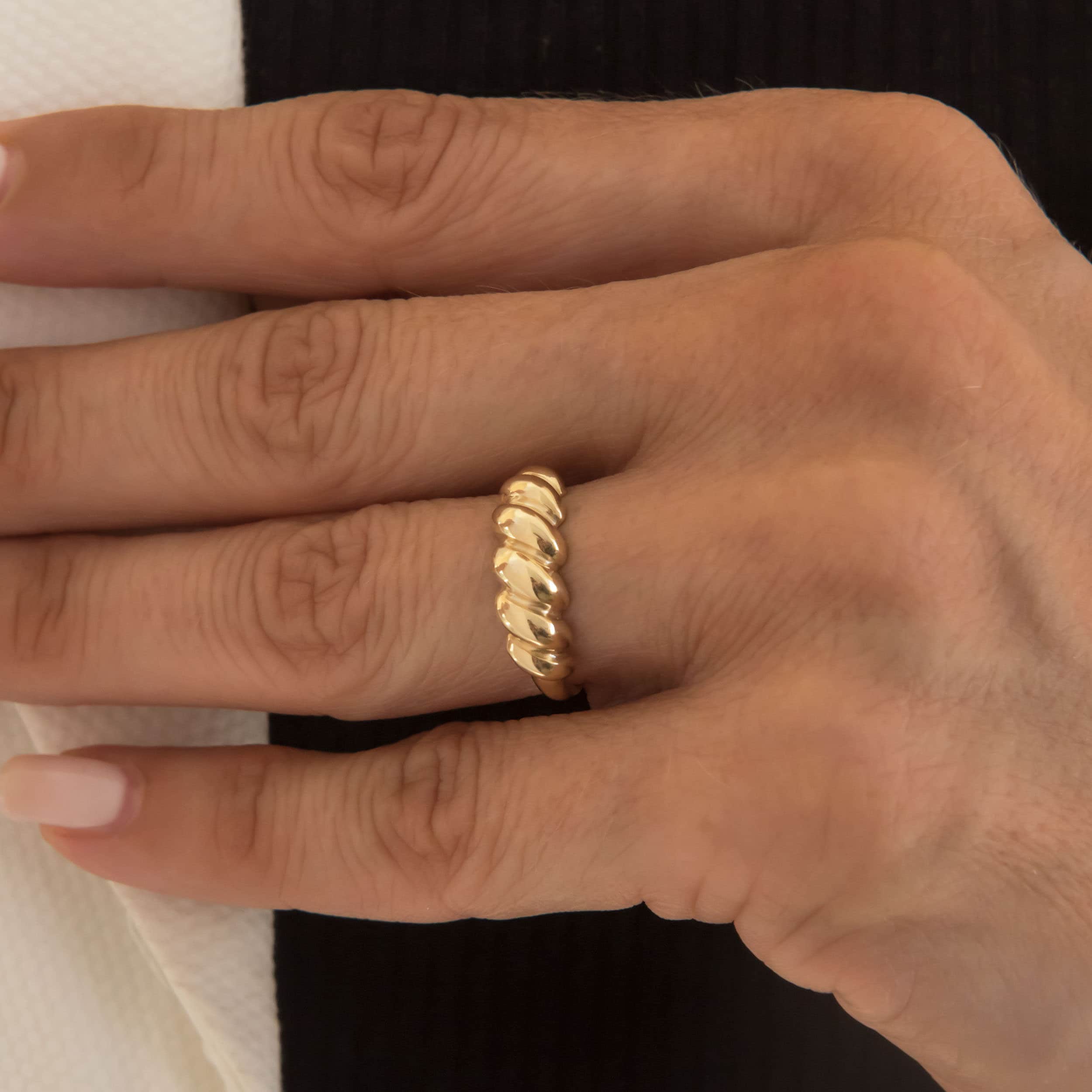 Classic Croissant Ring — additional product image 3 from AntEva Crafts