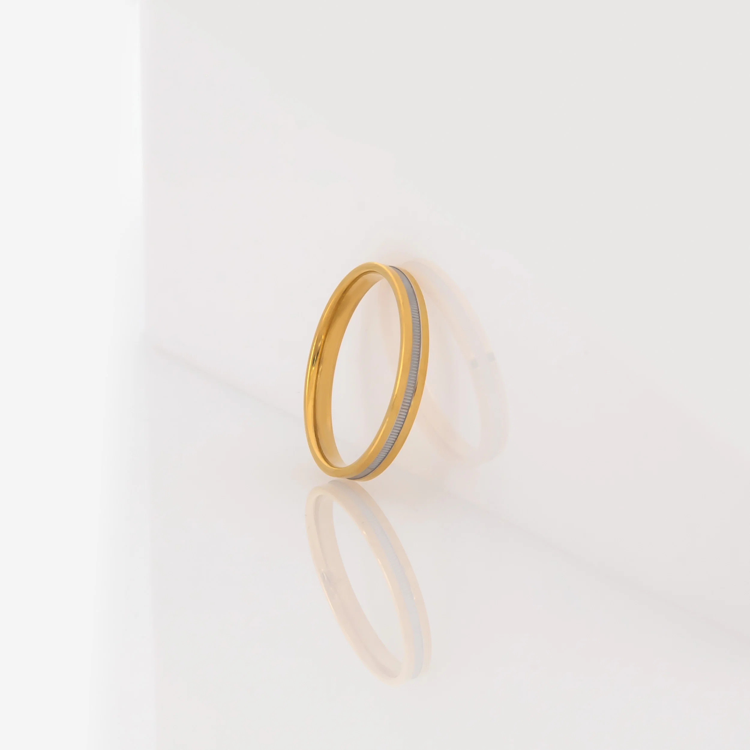 Ribbed Wedding Band 3mm — additional product image 4 from AntEva Crafts