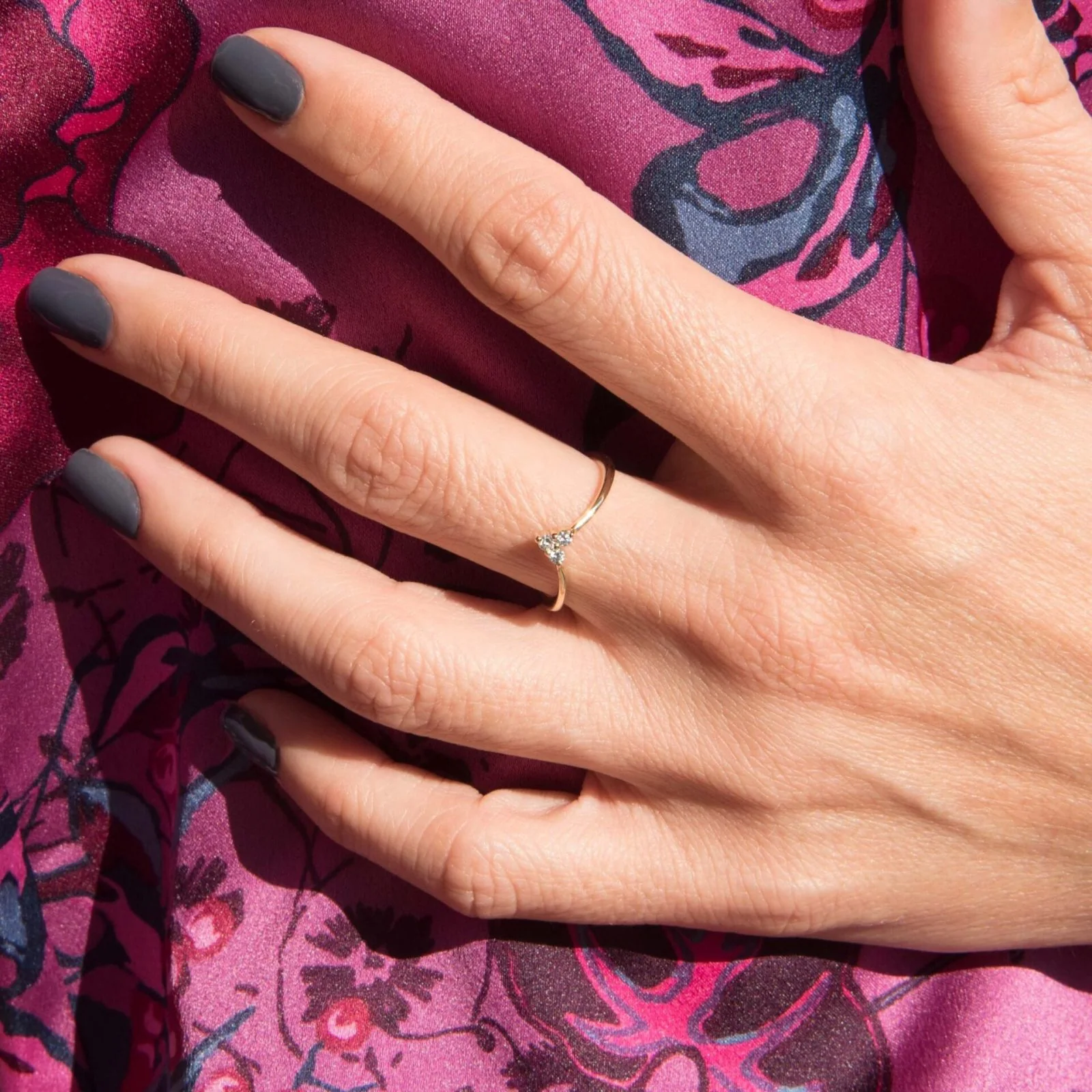 Diamond Chevron Ring — additional product image 5 from AntEva Crafts