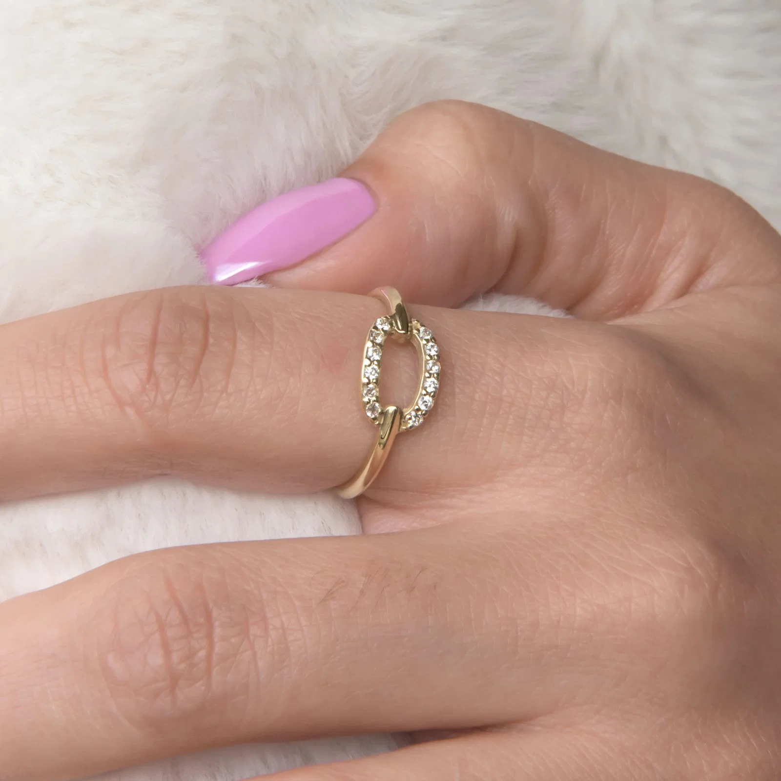 Chain Diamond Ring — additional product image 2 from AntEva Crafts