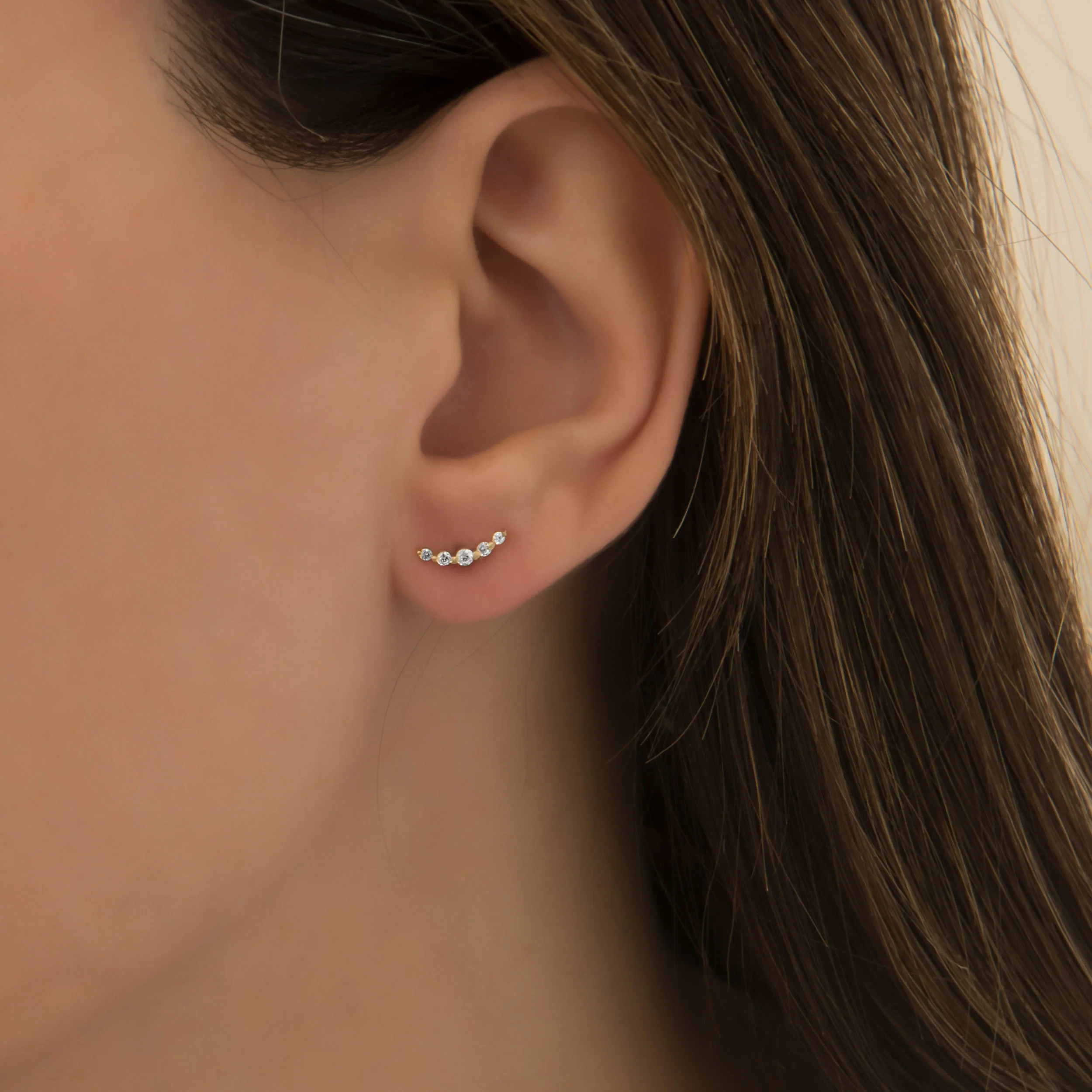 Cluster Helix Piercing Earrings — additional product image 2 from AntEva Crafts