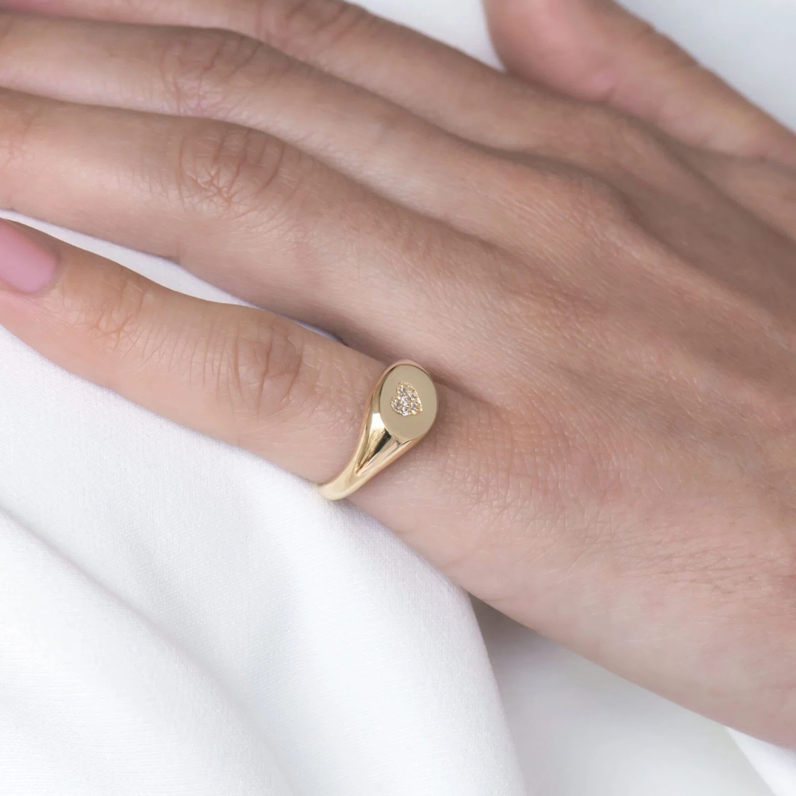 Heart Signet Ring — additional product image 6 from AntEva Crafts