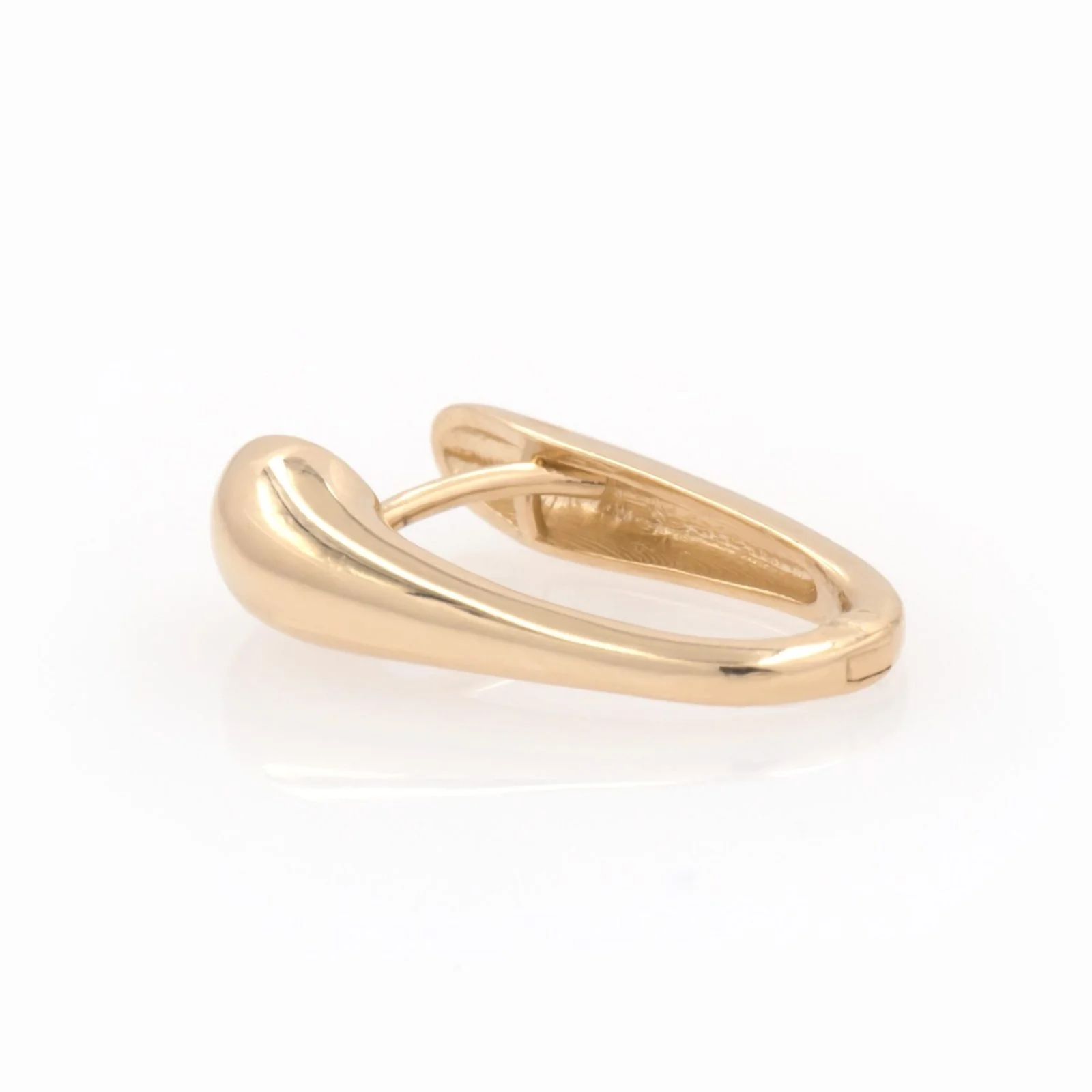 Dome Hoop Earrings with Latch Back Closure — additional product image 3 from AntEva Crafts