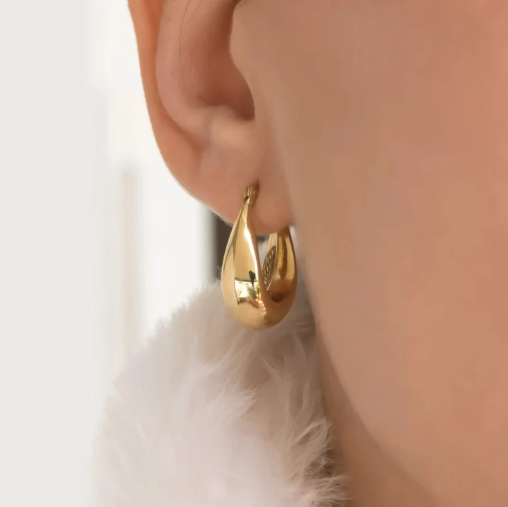 Gold Hailey Drop Earrings — additional product image 5 from AntEva Crafts