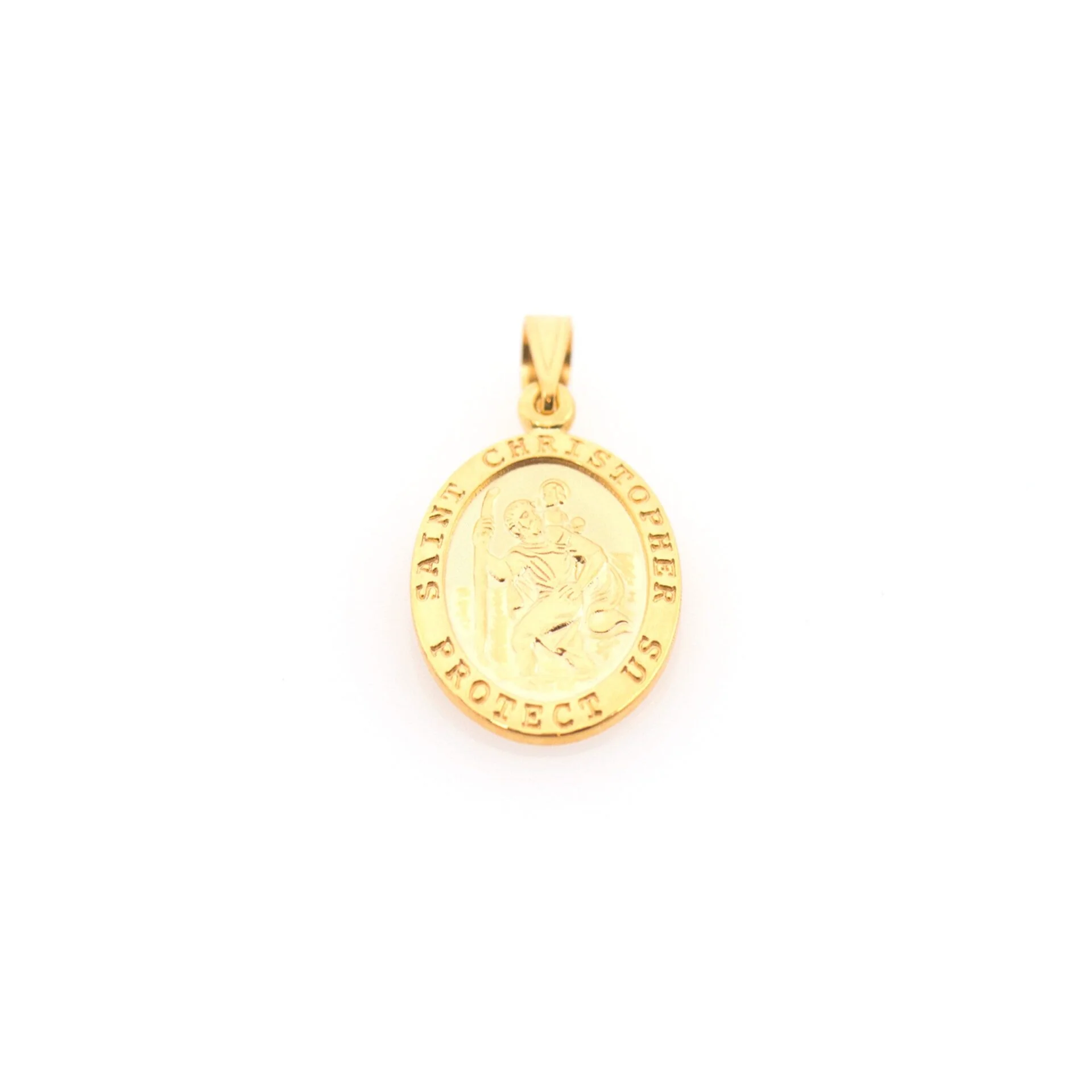 S.Christopher Oval Pendant Necklace — additional product image 3 from AntEva Crafts