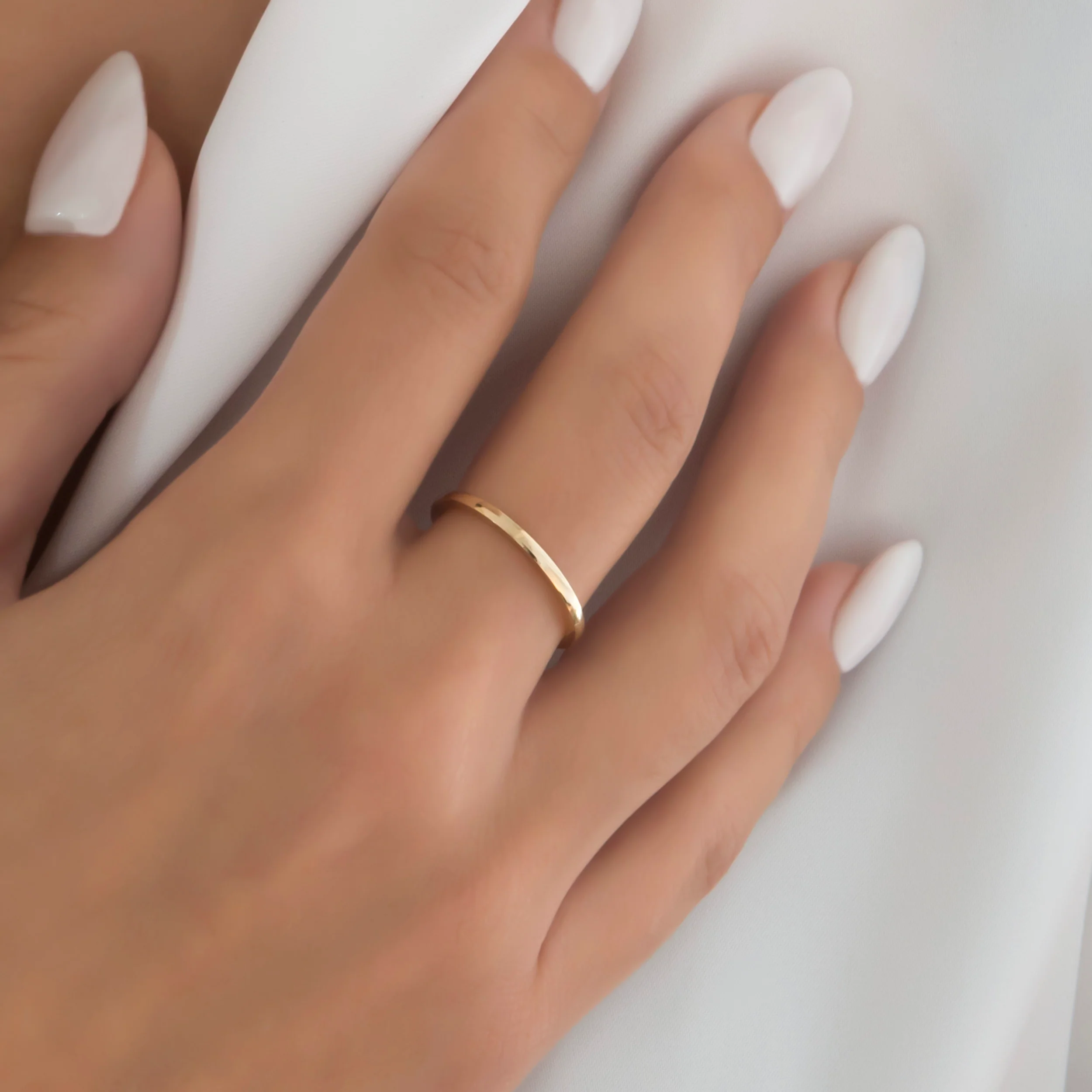Plain Wedding Band 1.4mm — additional product image 2 from AntEva Crafts