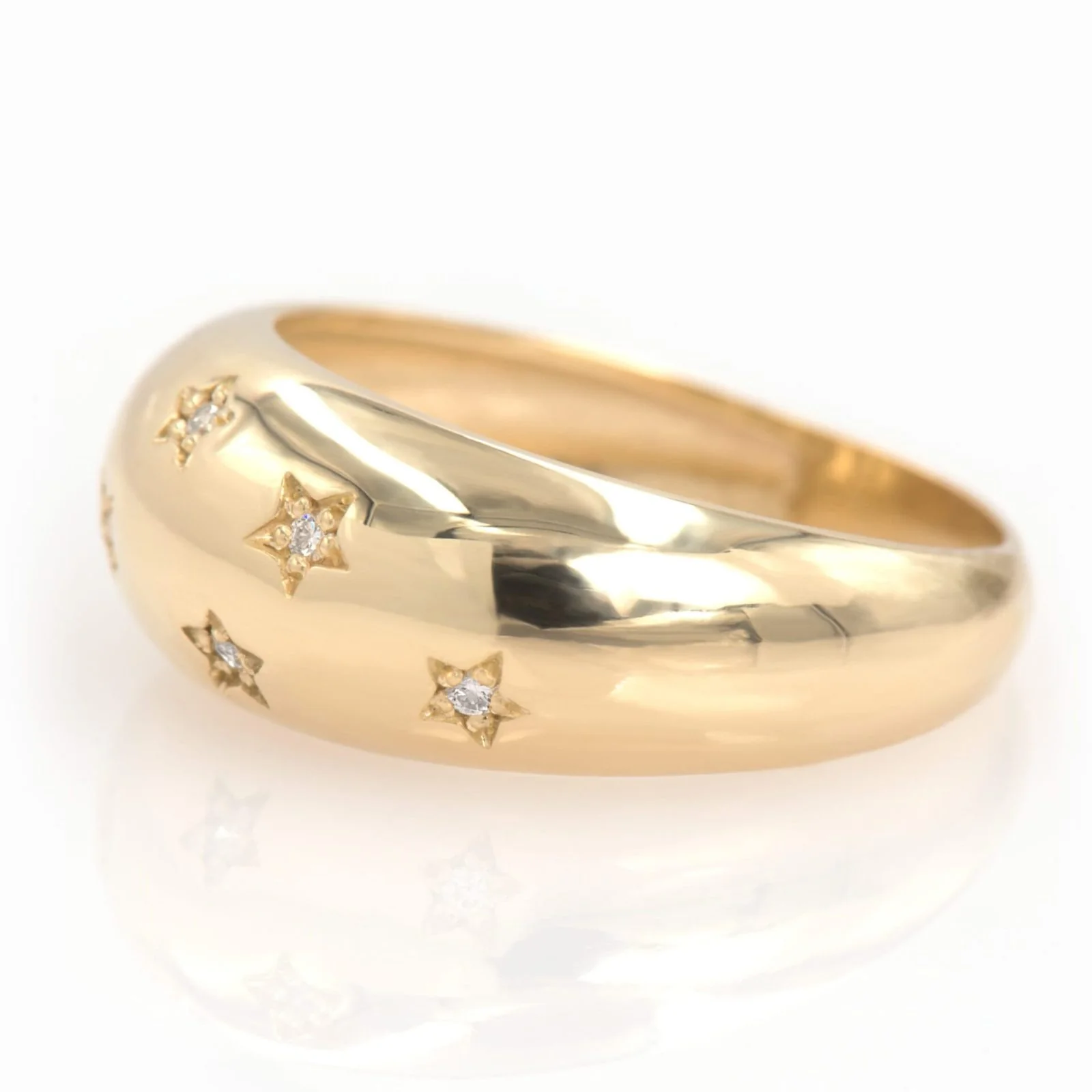 Diamond North Star Ring — additional product image 3 from AntEva Crafts