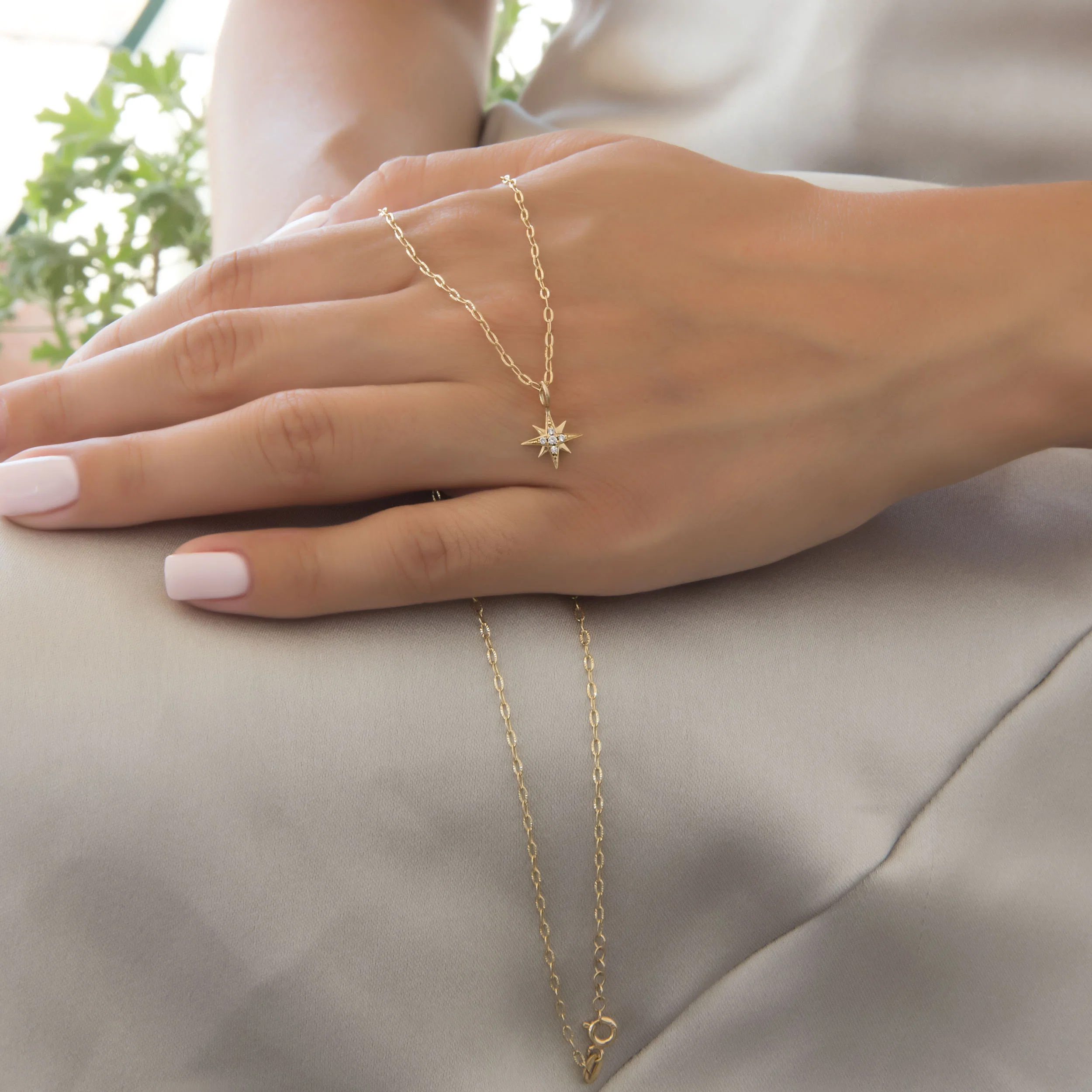 North Star Diamond Necklace — additional product image 4 from AntEva Crafts