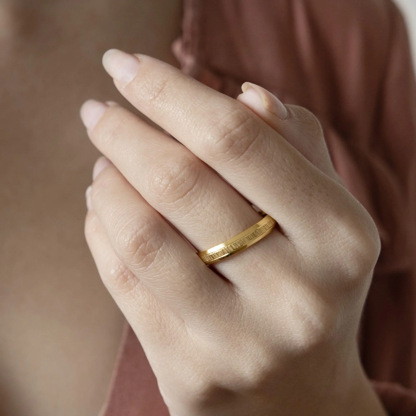 Wedding Band 4mm — additional product image 3 from AntEva Crafts