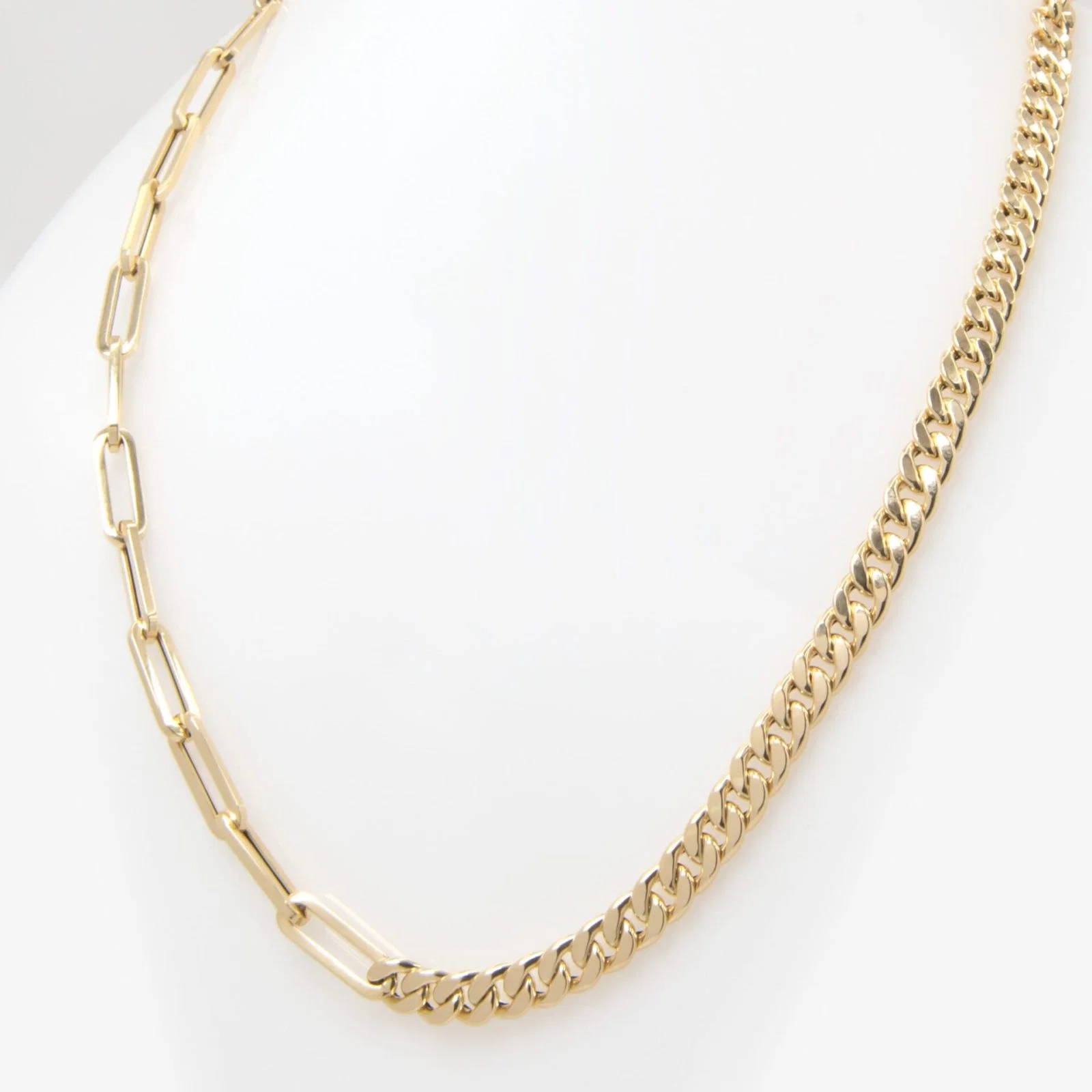 Oval Link Elongated Necklace