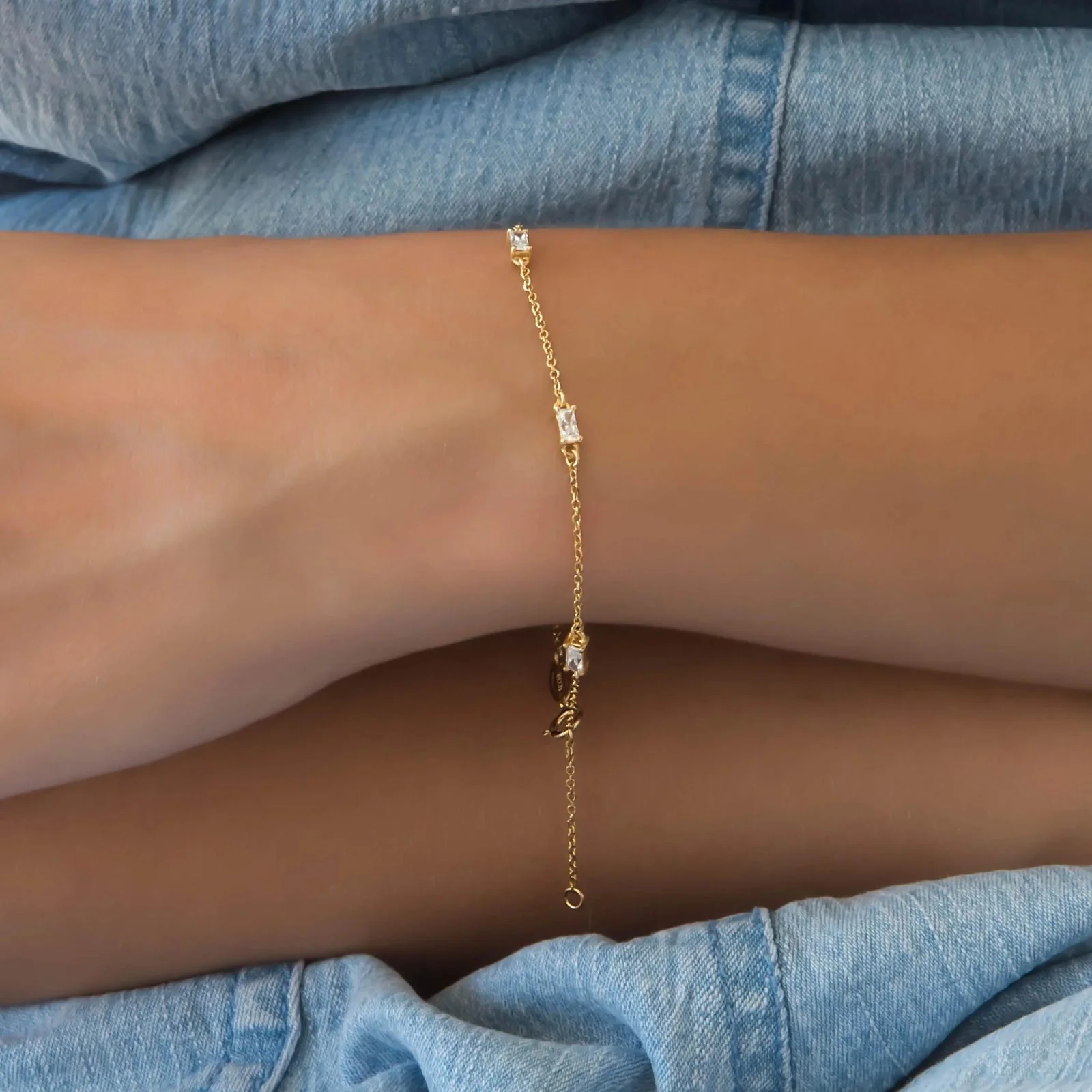 Baguette Chain Bracelet — additional product image 4 from AntEva Crafts