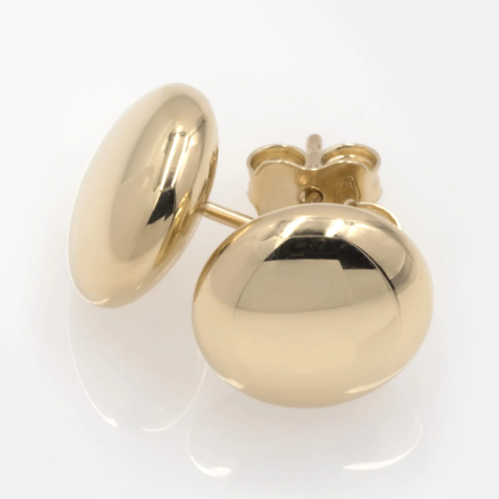 14k Yellow Gold Geometry Stud Earrings — additional product image 9 from AntEva Crafts