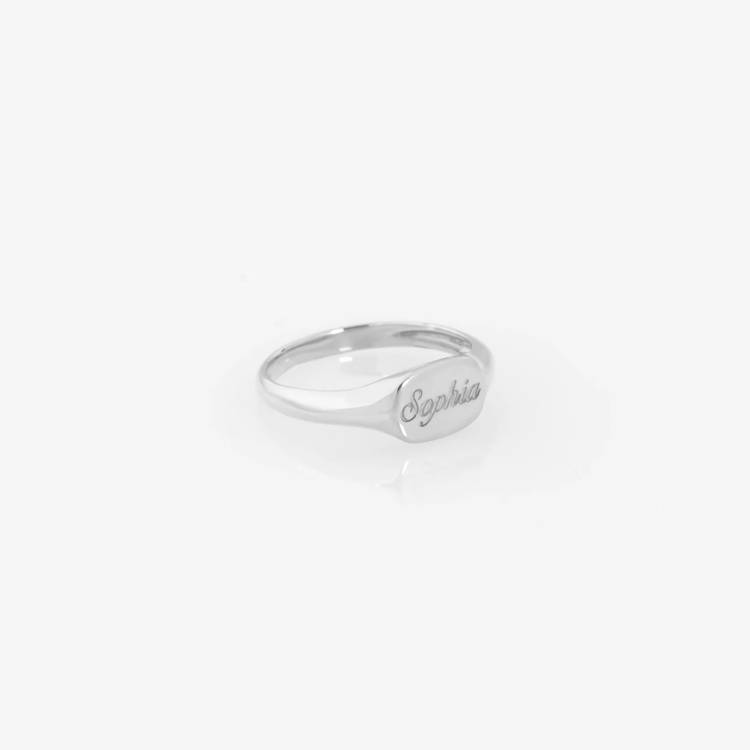 Personalized Signet Square Ring — additional product image 6 from AntEva Crafts