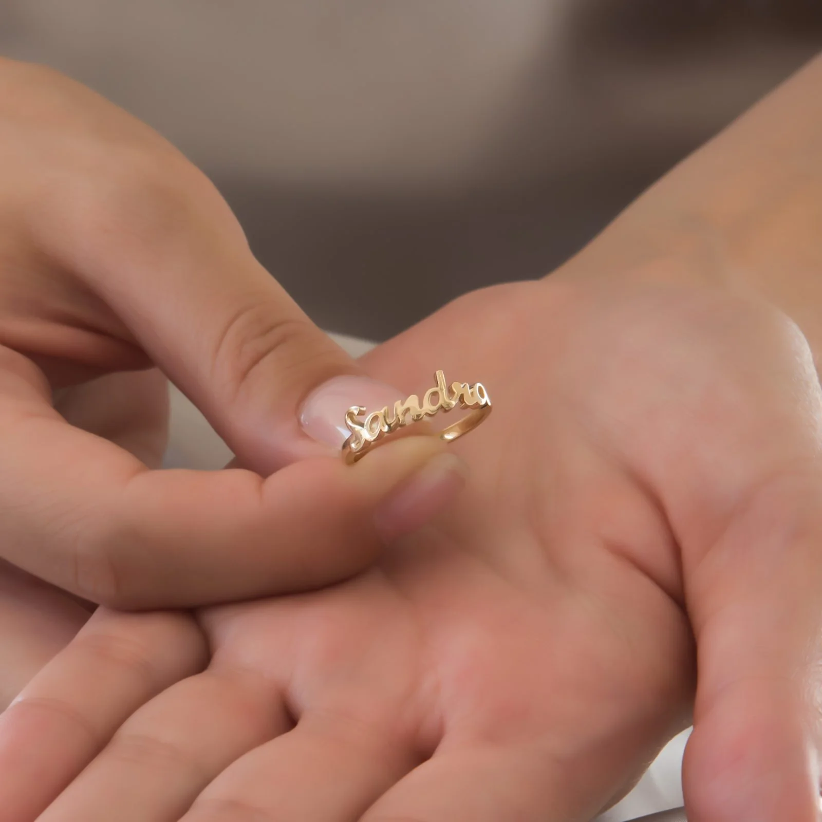 Nameplate Ring — additional product image 5 from AntEva Crafts