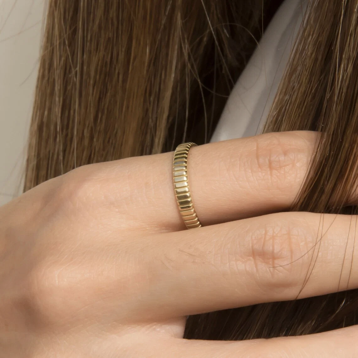 Ribbed Band 3.5mm — additional product image 5 from AntEva Crafts