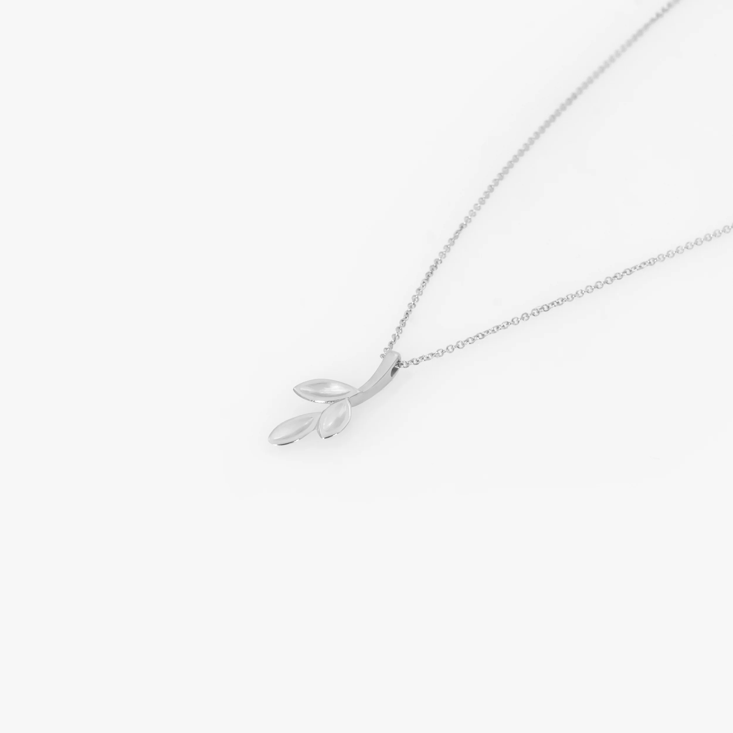 Olive Leaf 14k Gold Vermeil Necklace — additional product image 5 from AntEva Crafts