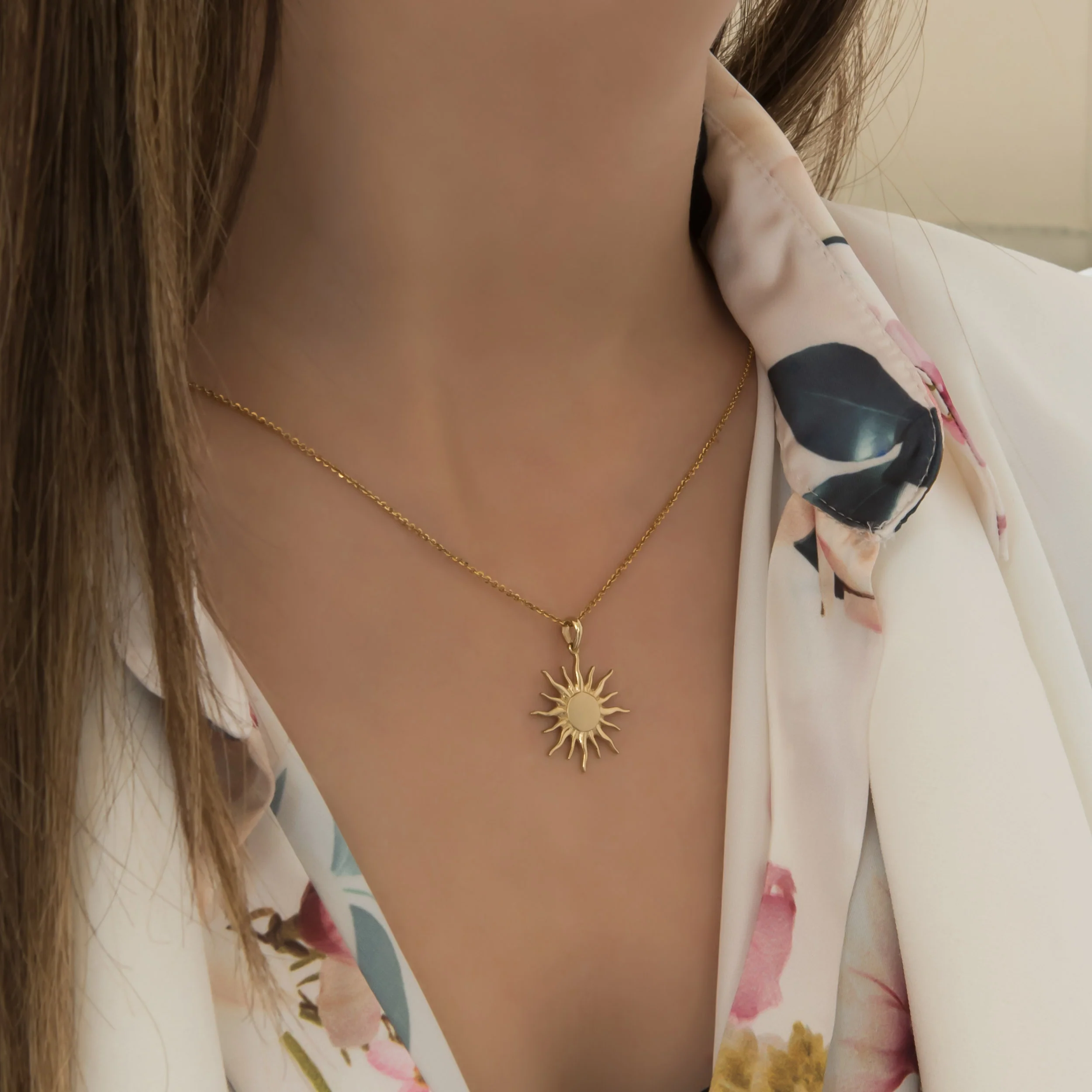 Celestial Gold Sun Pendant