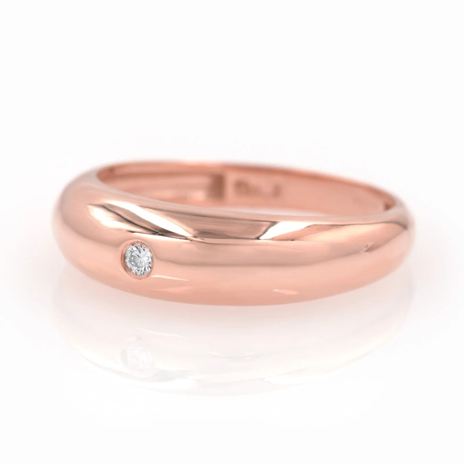 Solitaire Diamond Dome Ring — additional product image 6 from AntEva Crafts