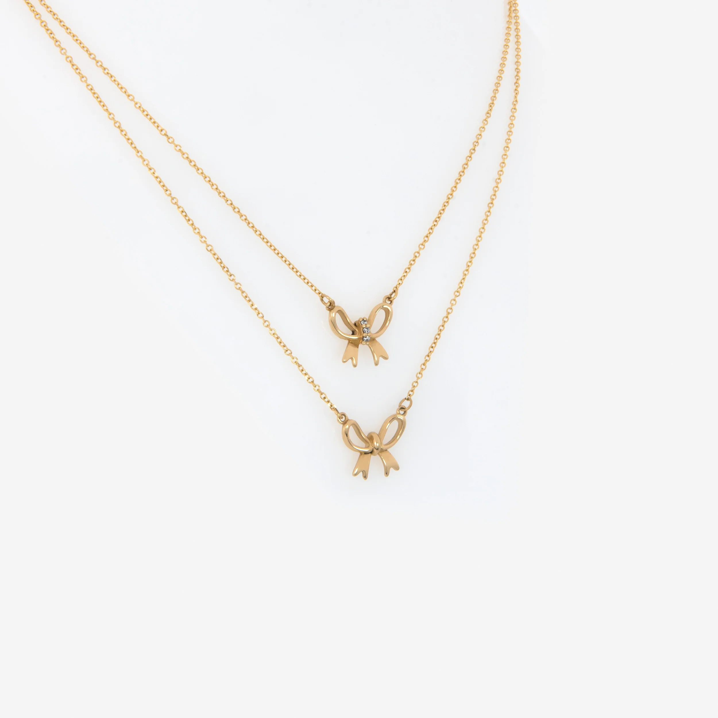 Dainty Bow Necklace — additional product image 8 from AntEva Crafts