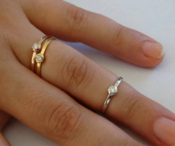 Solitaire Bezel Ring — additional product image 2 from AntEva Crafts