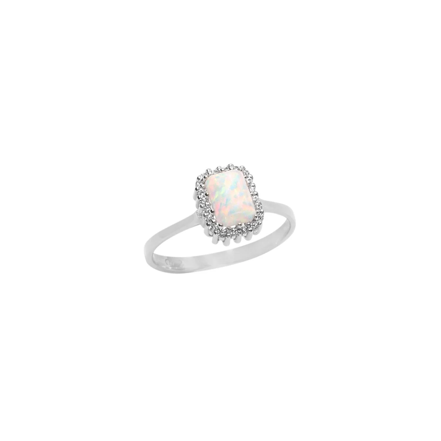 White Opal Gold Ring — additional product image 6 from AntEva Crafts