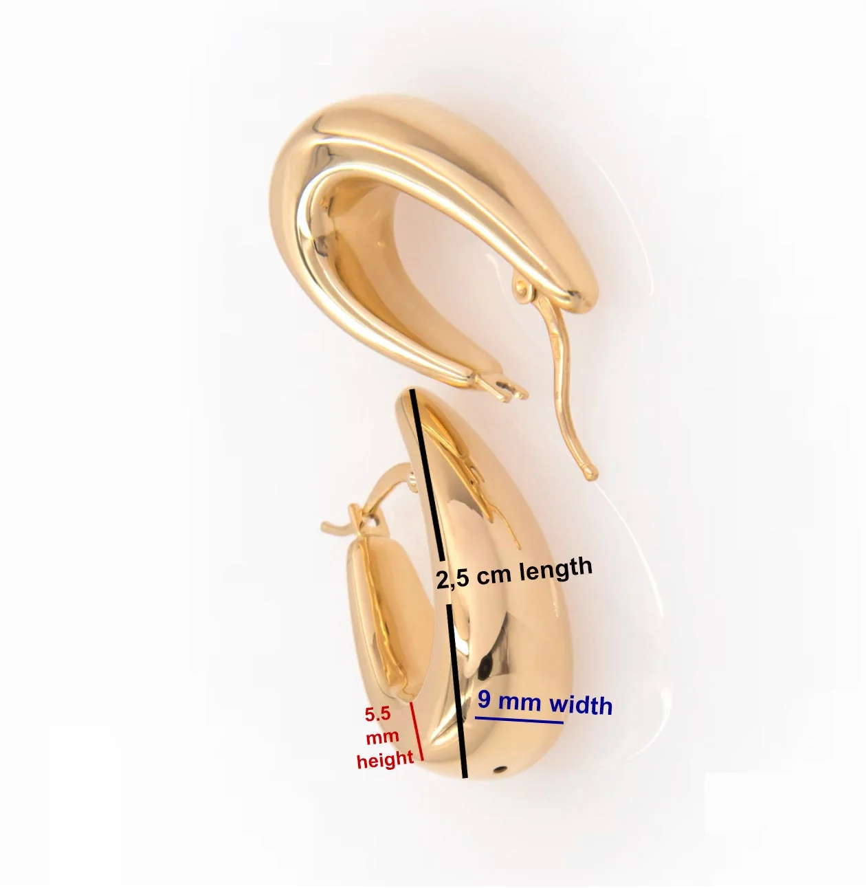 Kylie Big Drop Earrings — additional product image 6 from AntEva Crafts