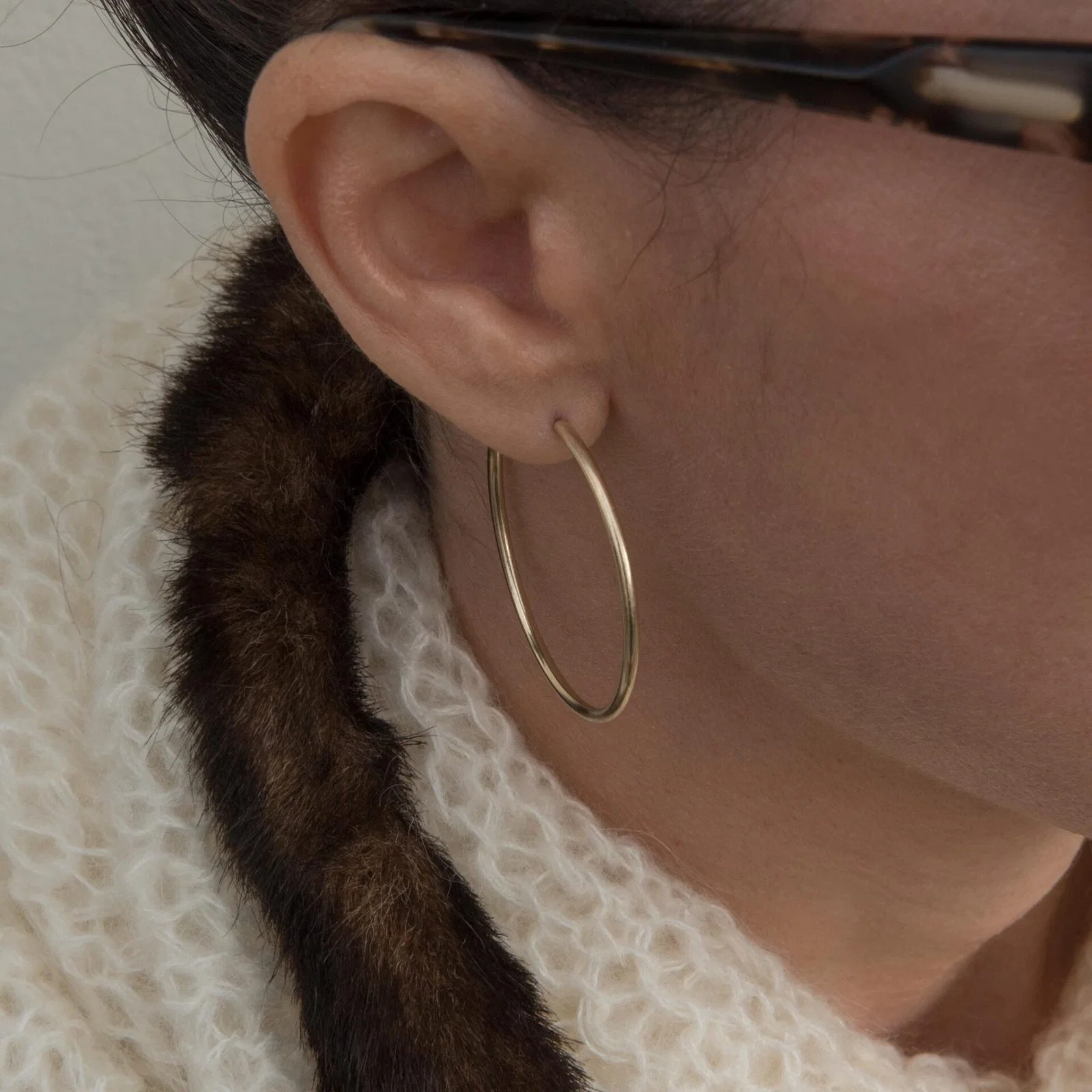 Big Hoop Earrings in 2 Sizes — additional product image 4 from AntEva Crafts