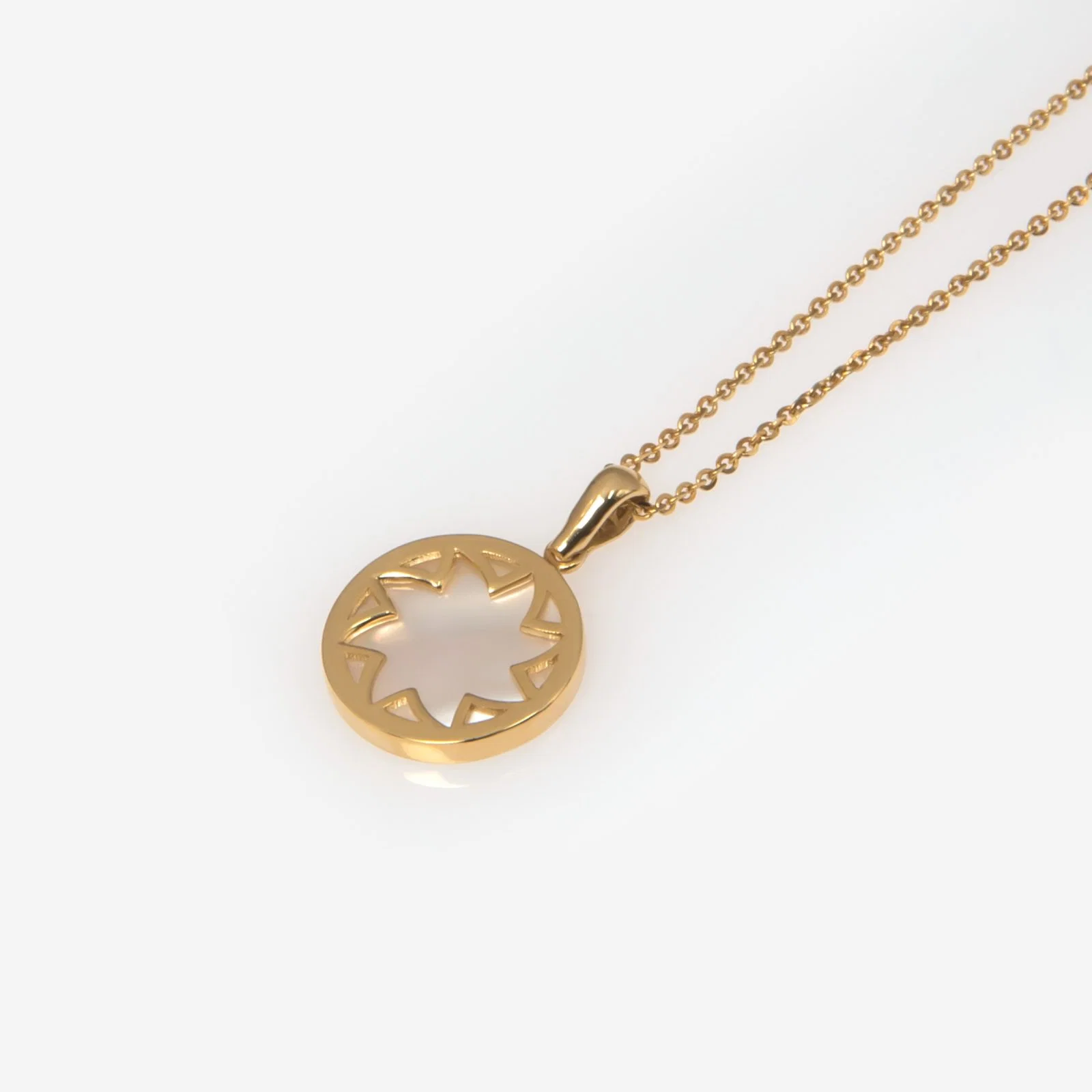 Mother of Pearl Flower Pendant — additional product image 8 from AntEva Crafts