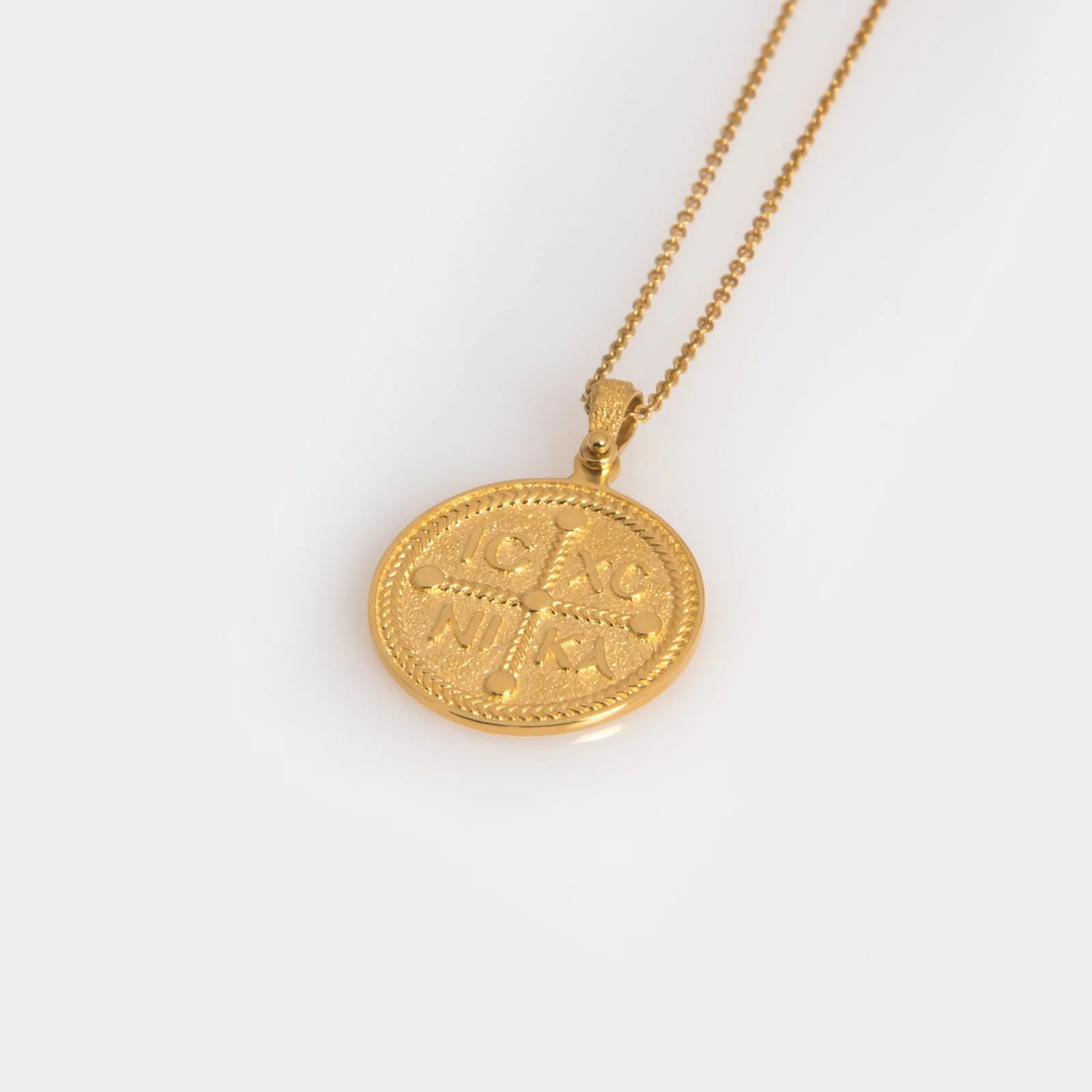 Orthodox Christian Coin Double sided Necklace — additional product image 7 from AntEva Crafts