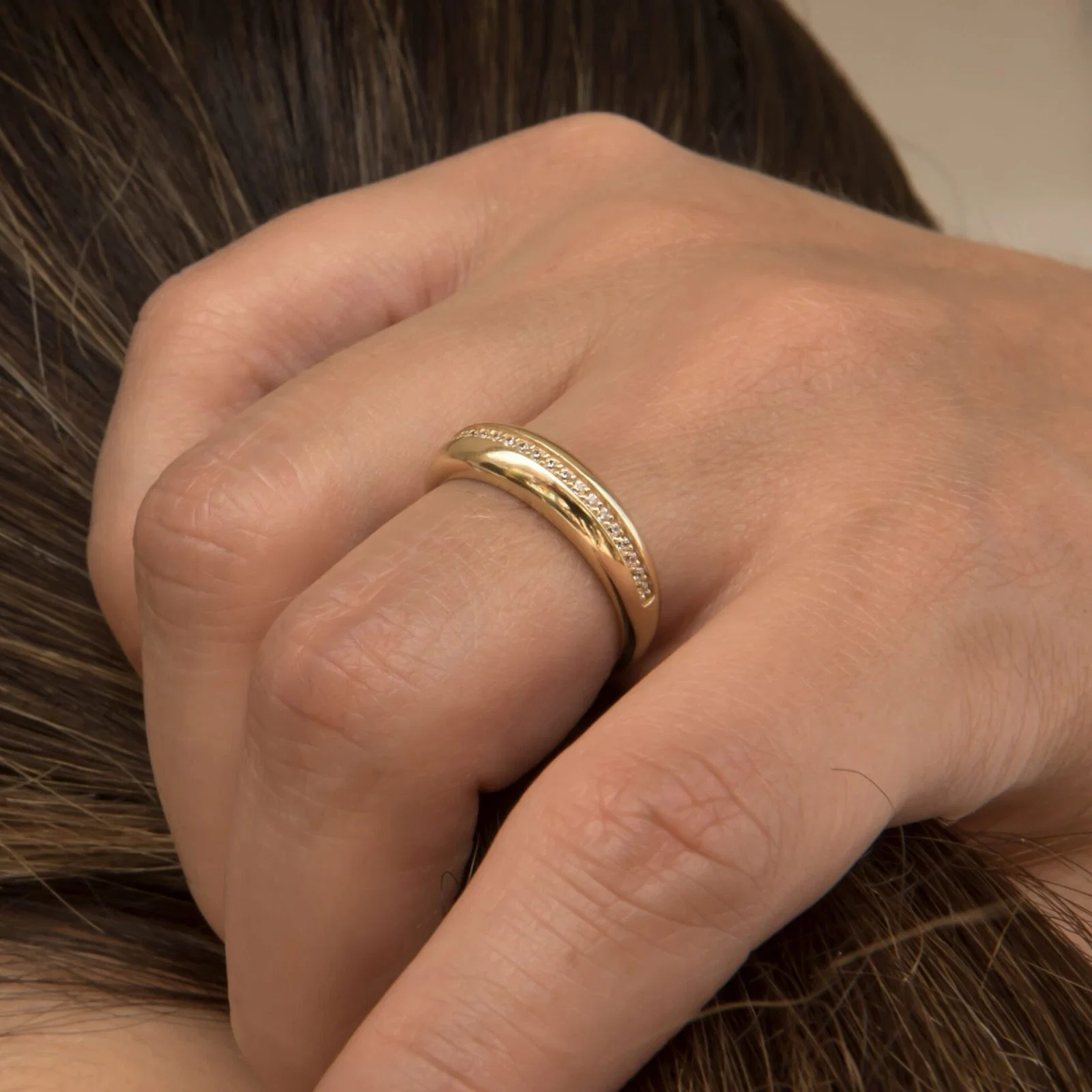 Diamond Wedding Band — additional product image 5 from AntEva Crafts